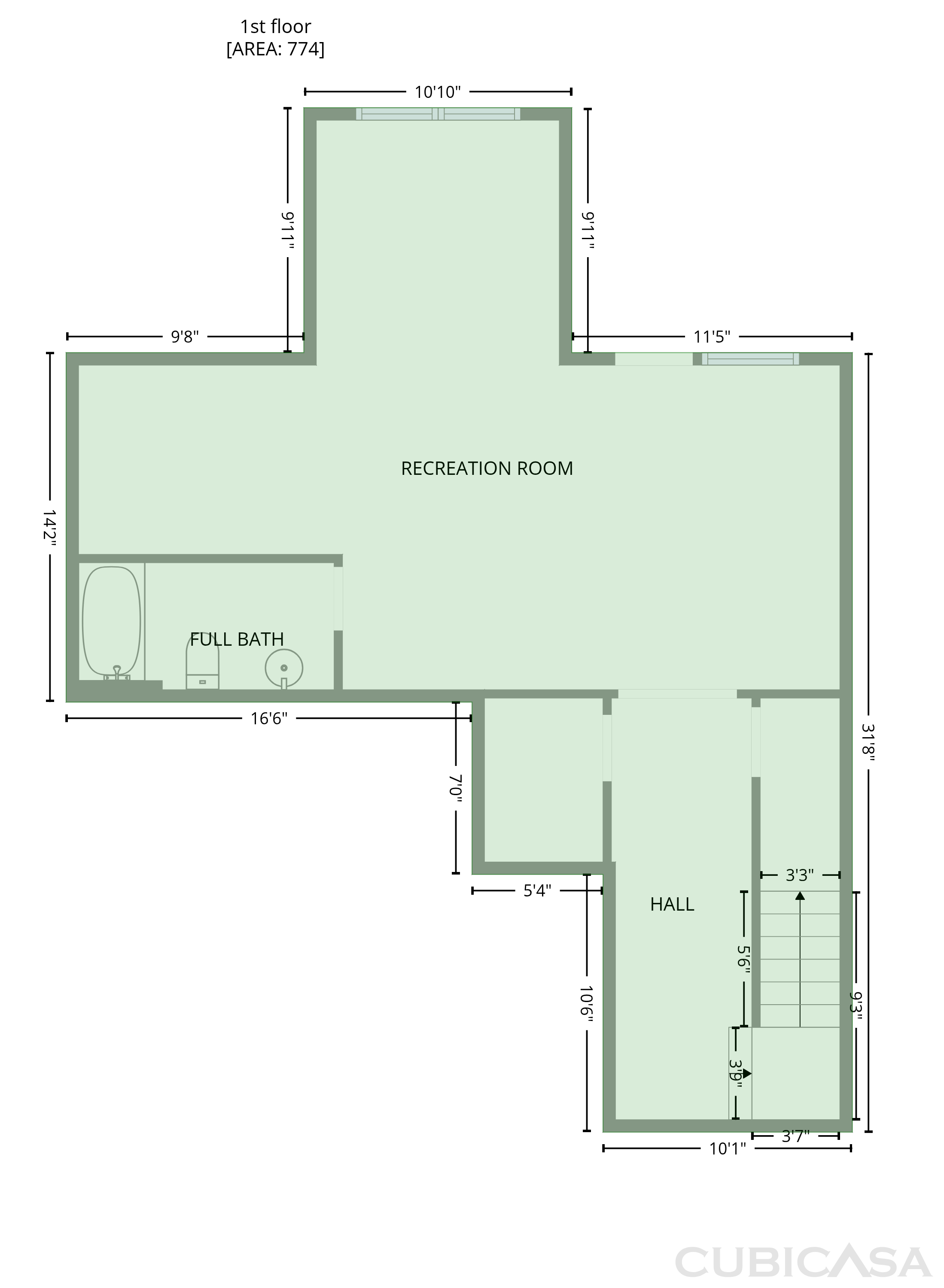 Main Floor of 65 Barrowby Dr, Clayton, NC