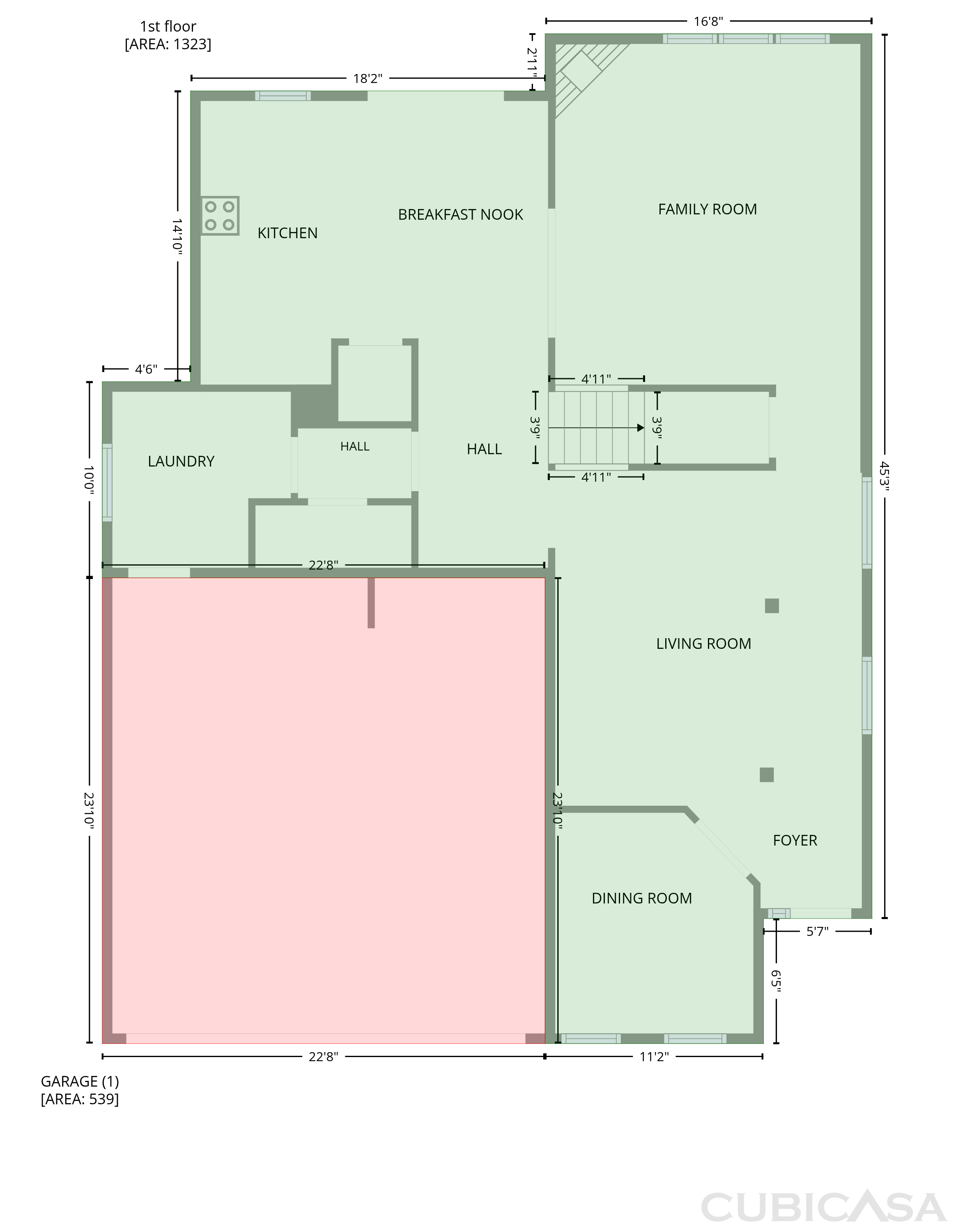 Main Floor of 3109 Landing Falls Ln, Raleigh, NC