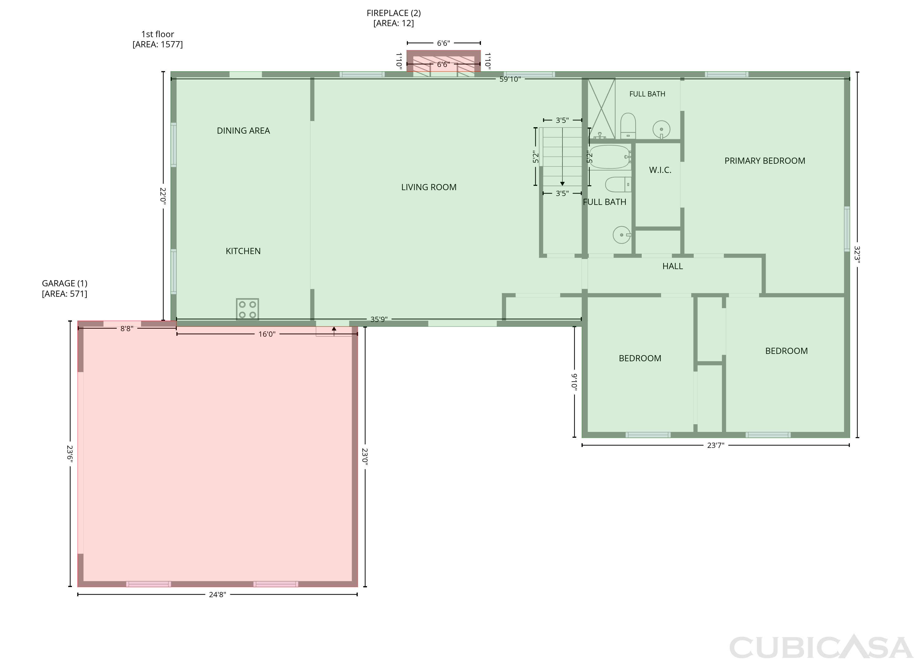 Main Floor of 3339 W Sunset Dr N, Greenfield, IN