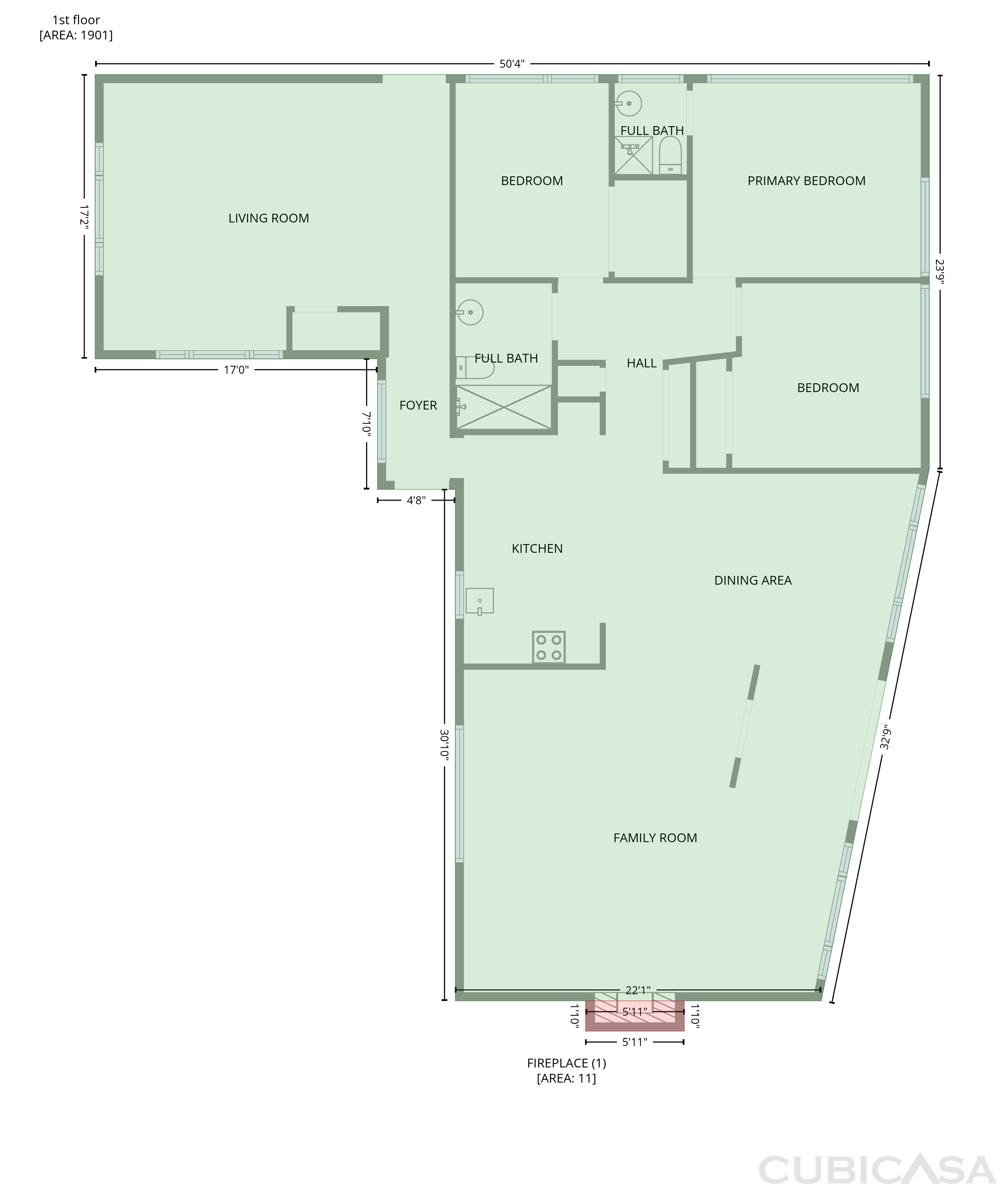 Main Floor of 5211 E 20th St, Tucson, AZ