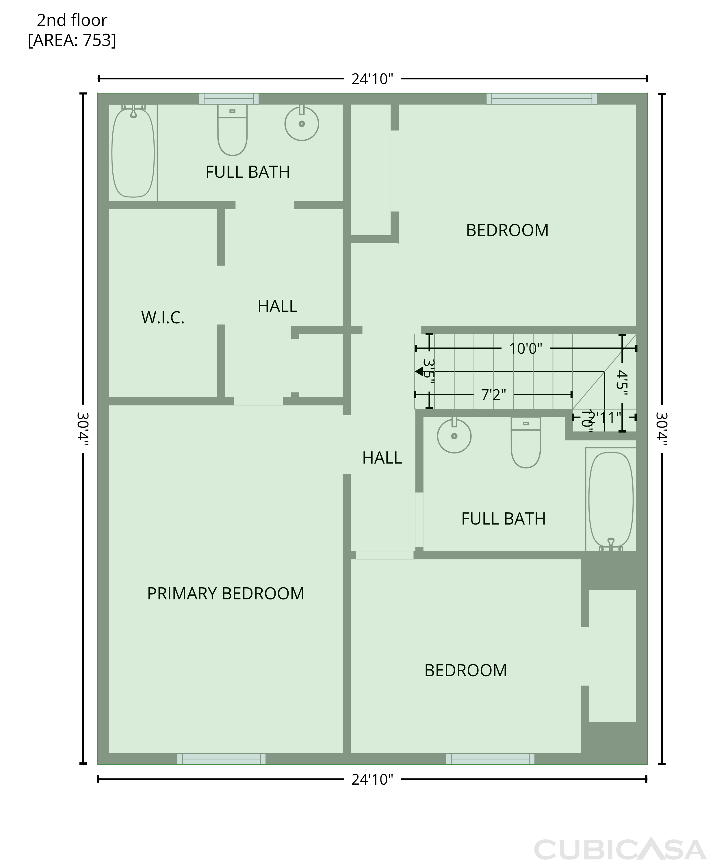 Second Floor of 9445 Sleepy Hollow Ln, Jonesboro, GA