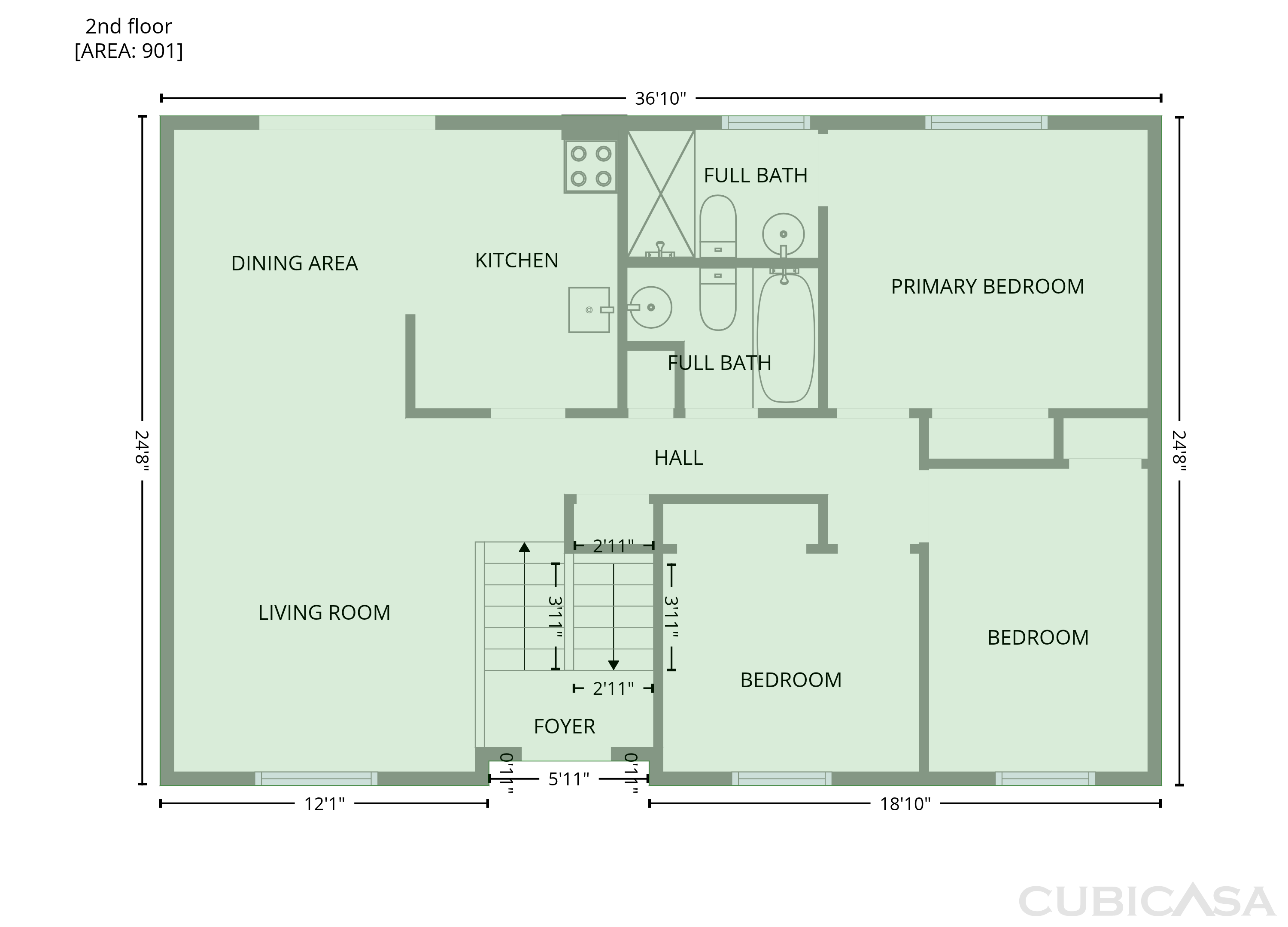 Second Floor of 918 Bremerton Dr, Indianapolis, IN