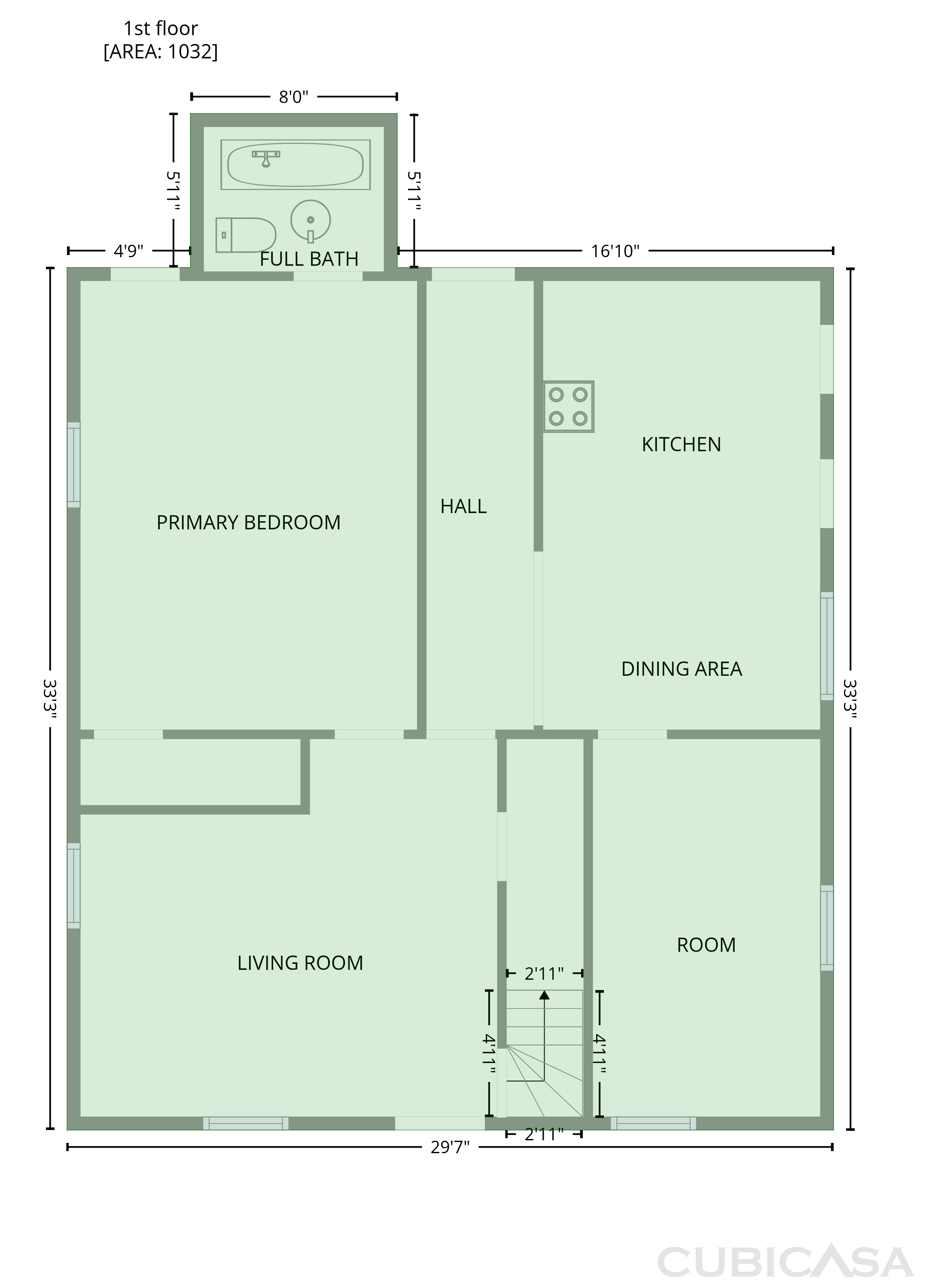 Main Floor of 2549 Ossipee Front St, Elon, NC