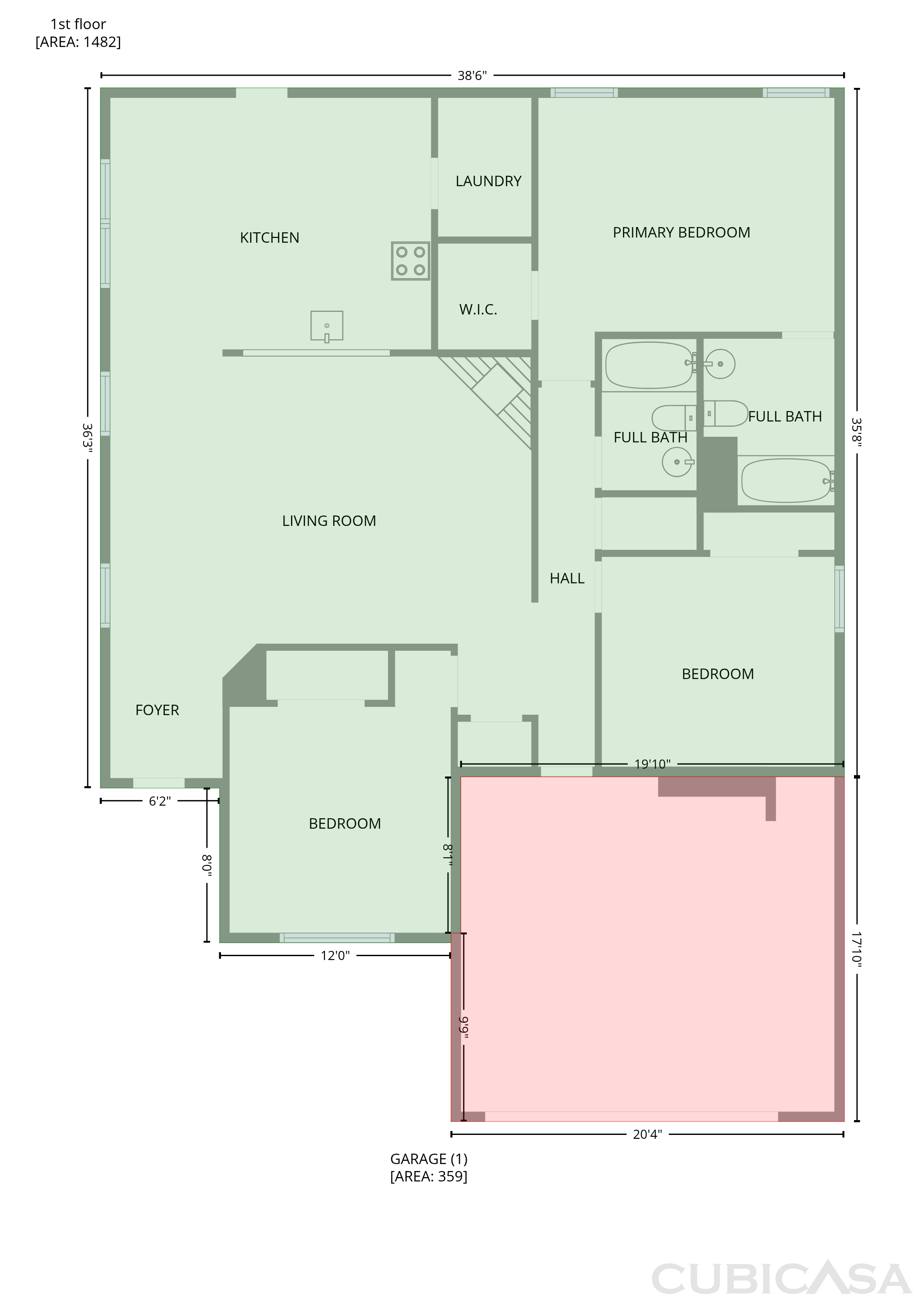 Main Floor of 6200 St James Pl, Denton, TX