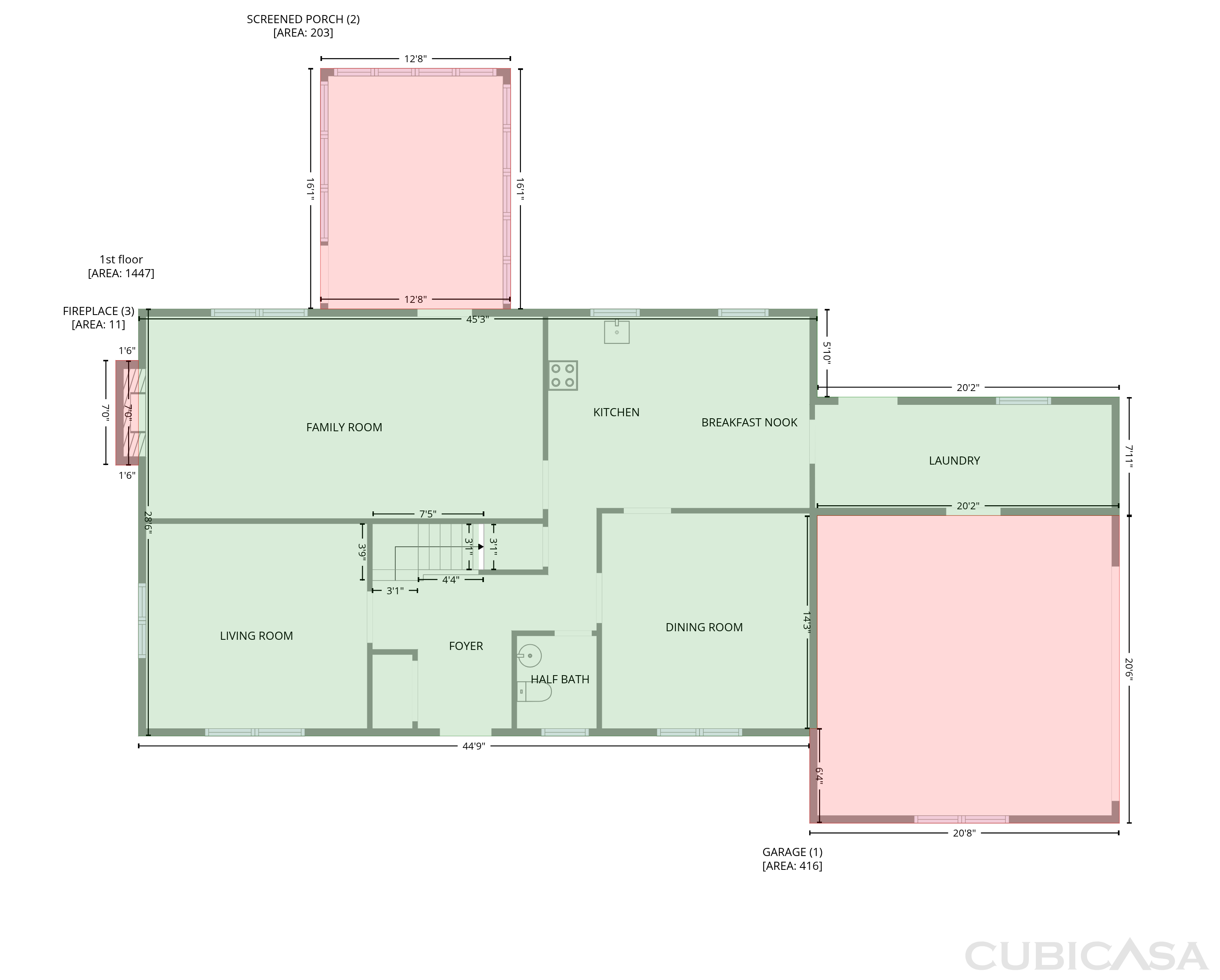 Main Floor of 7836 Wawasee Dr, Indianapolis, IN