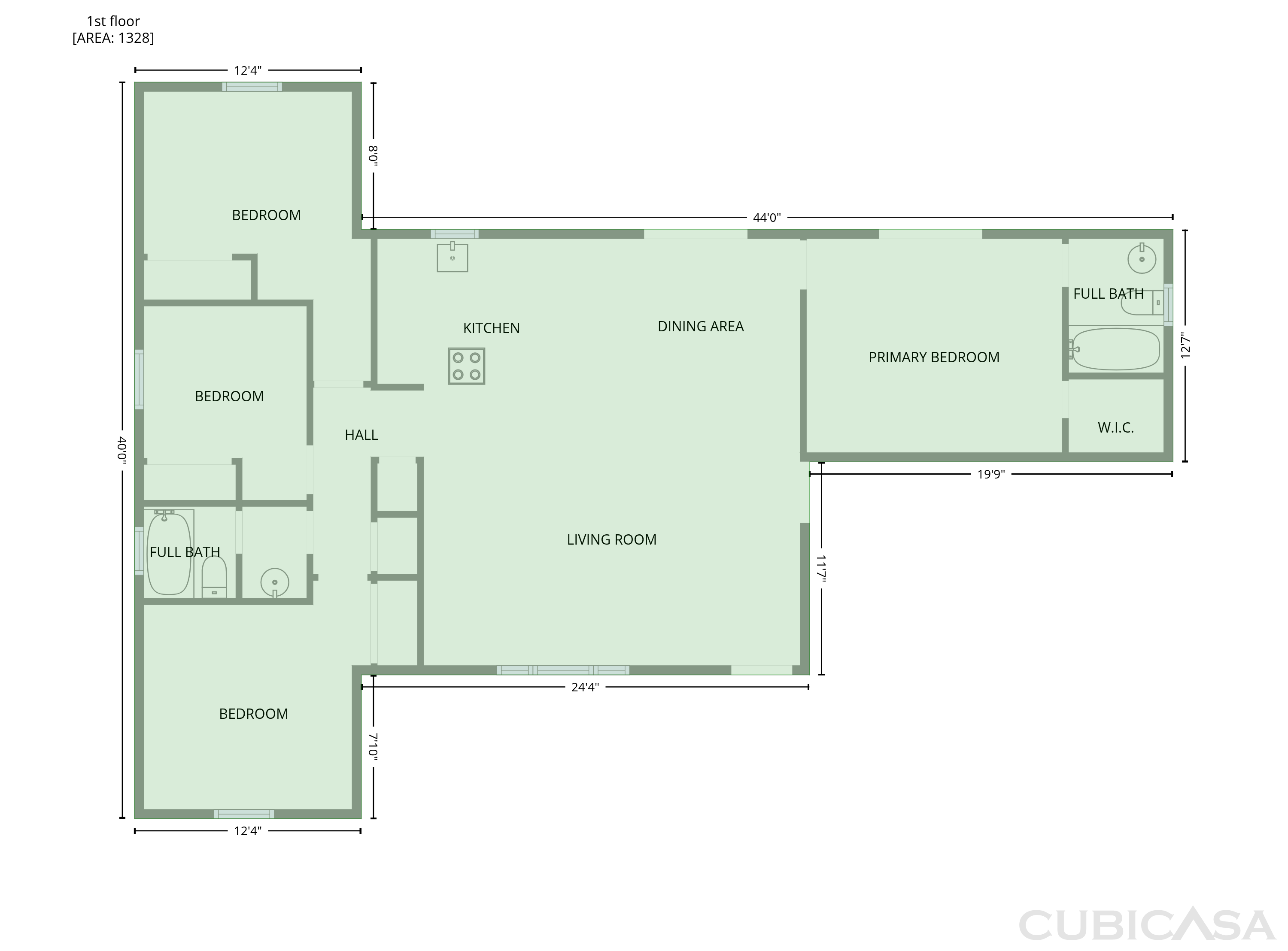 Main Floor of 967 Lamplighter Dr NW, Palm Bay, FL
