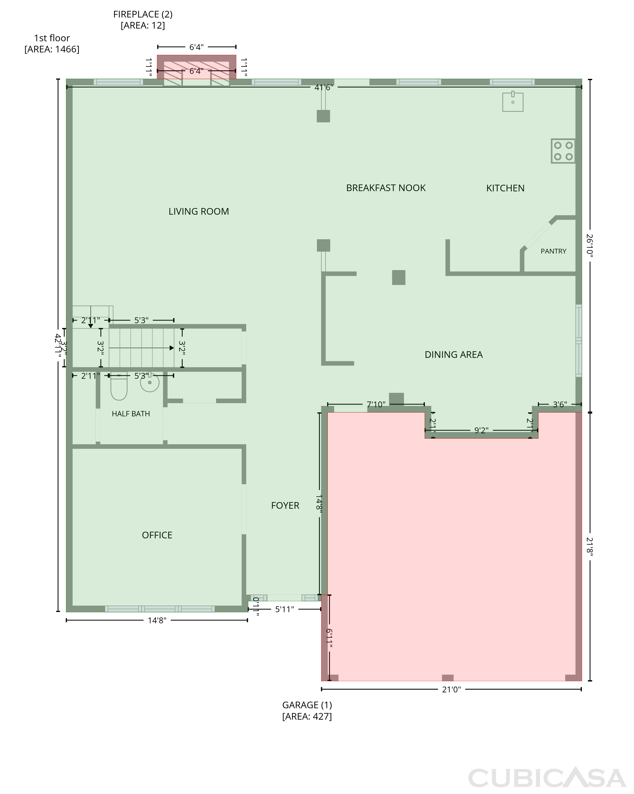 Main Floor of 114 Madison St, Canton, GA
