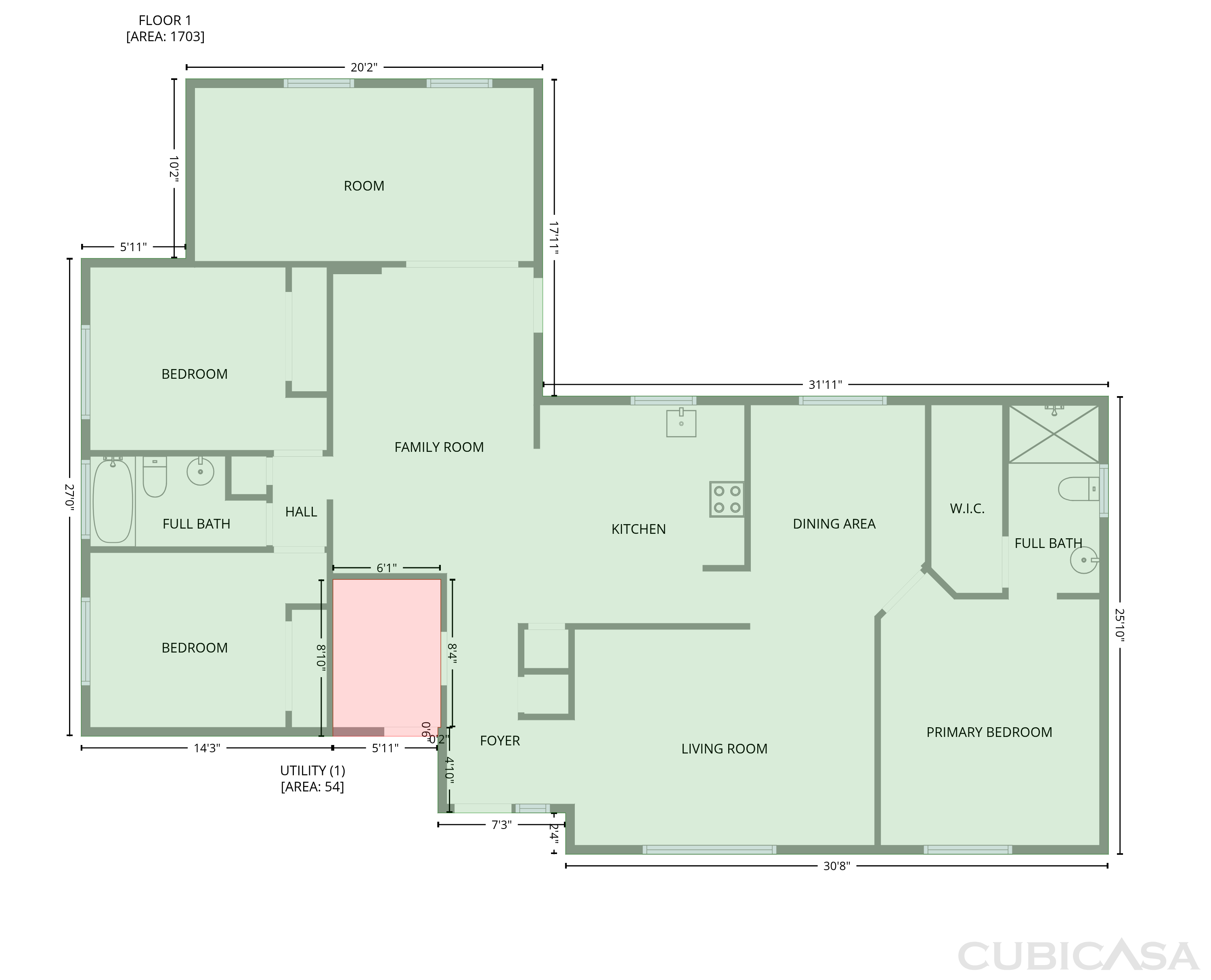 Main Floor of 831 Haulover Dr, Altamonte Springs, FL