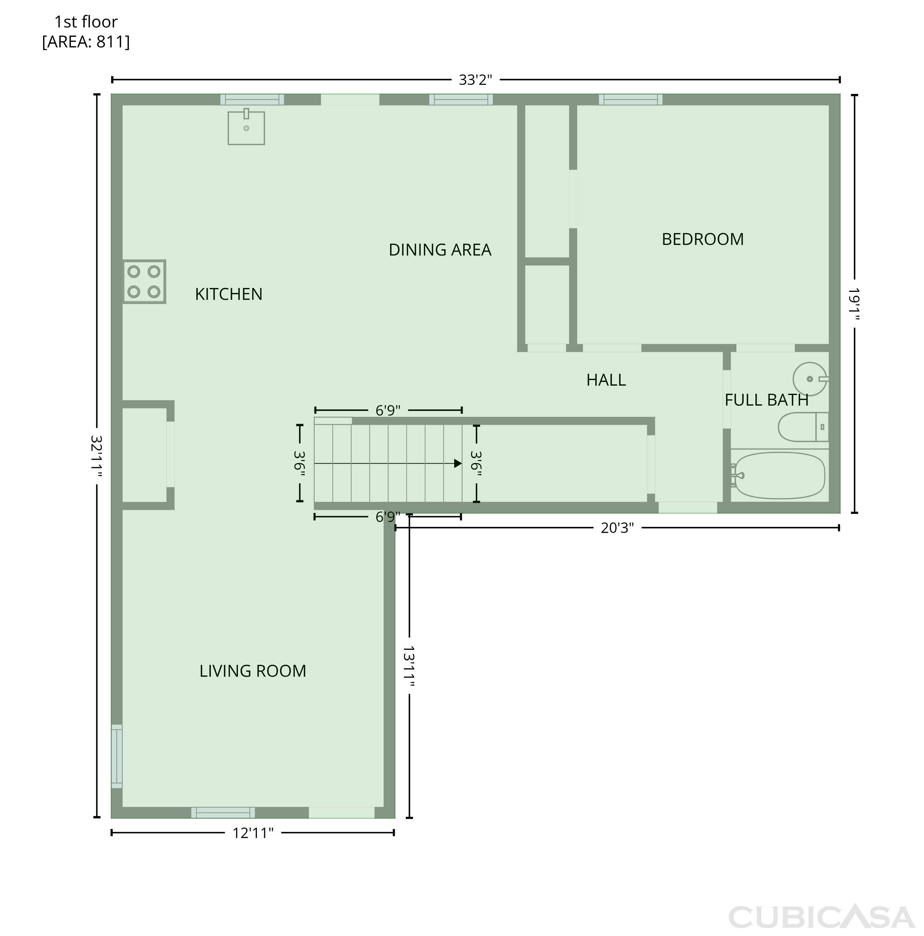 Main Floor of 309 Muskogee Dr, Dallas, GA
