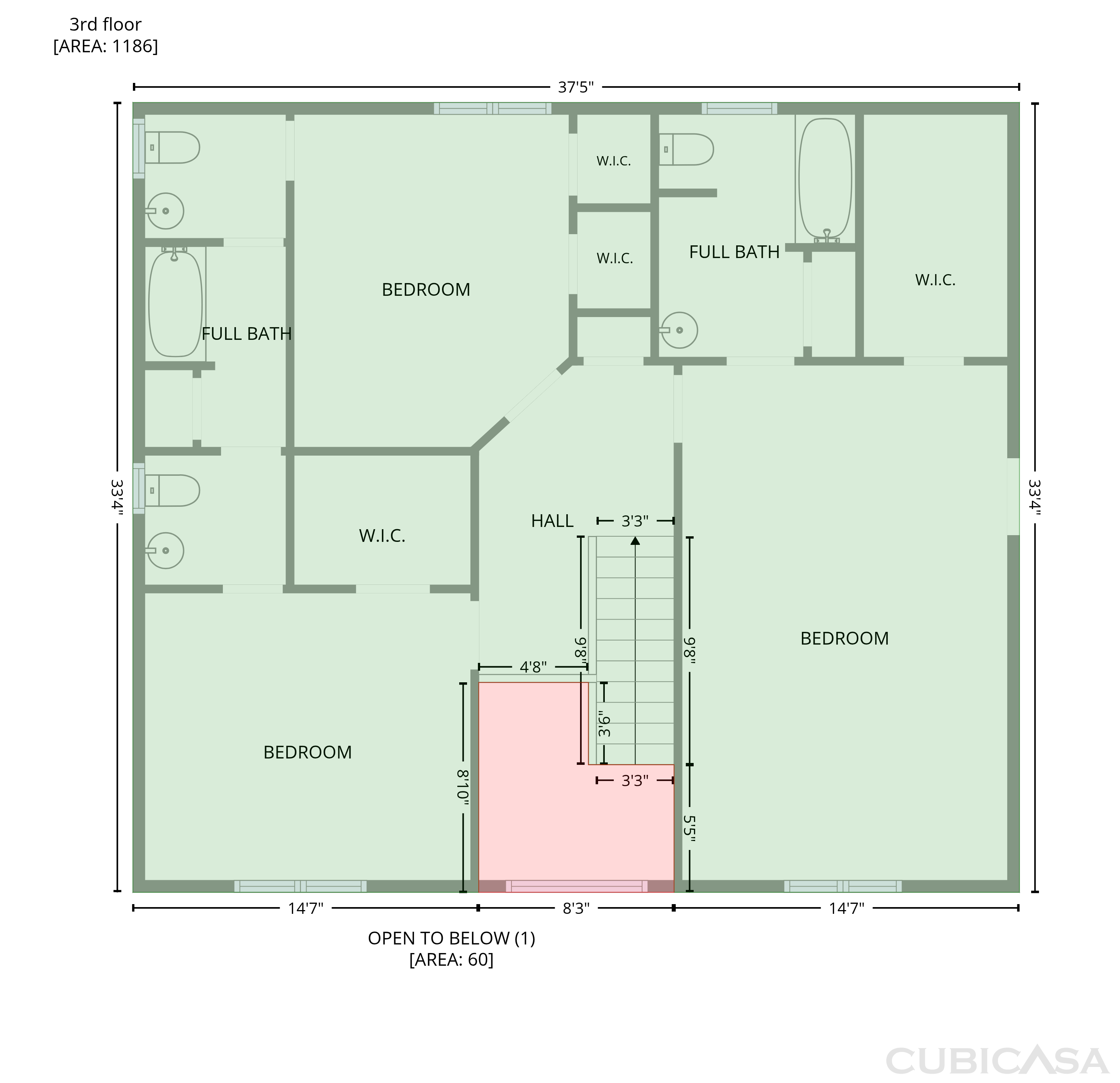 Third Floor of 105 Ridgemere Ct, Winston Salem, NC