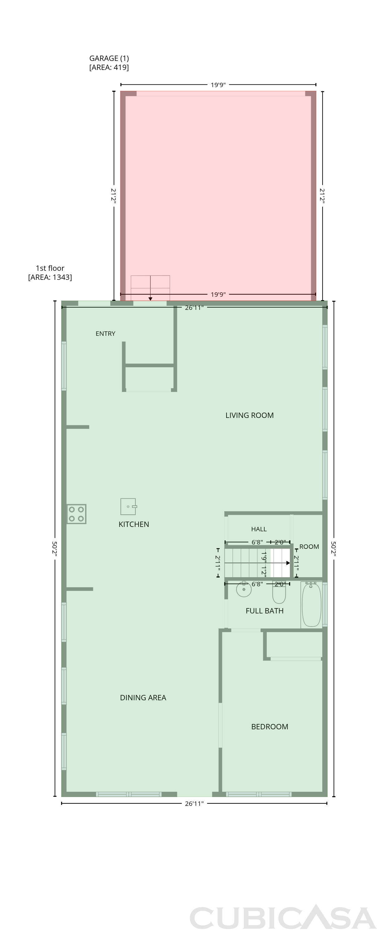 Main Floor of 401 Sanders St, Indianapolis, IN