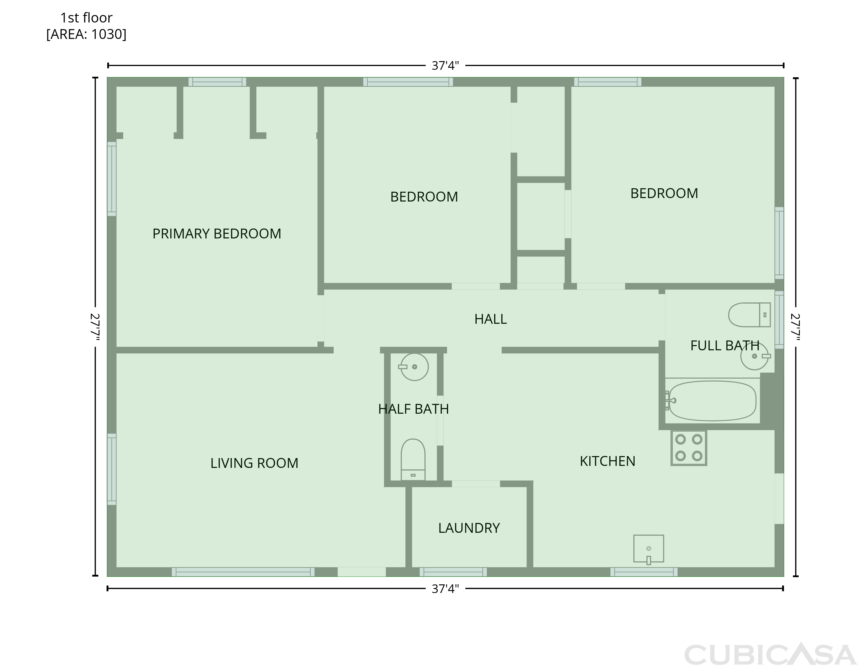 Main Floor of 2403 Rowe St, Greensboro, NC