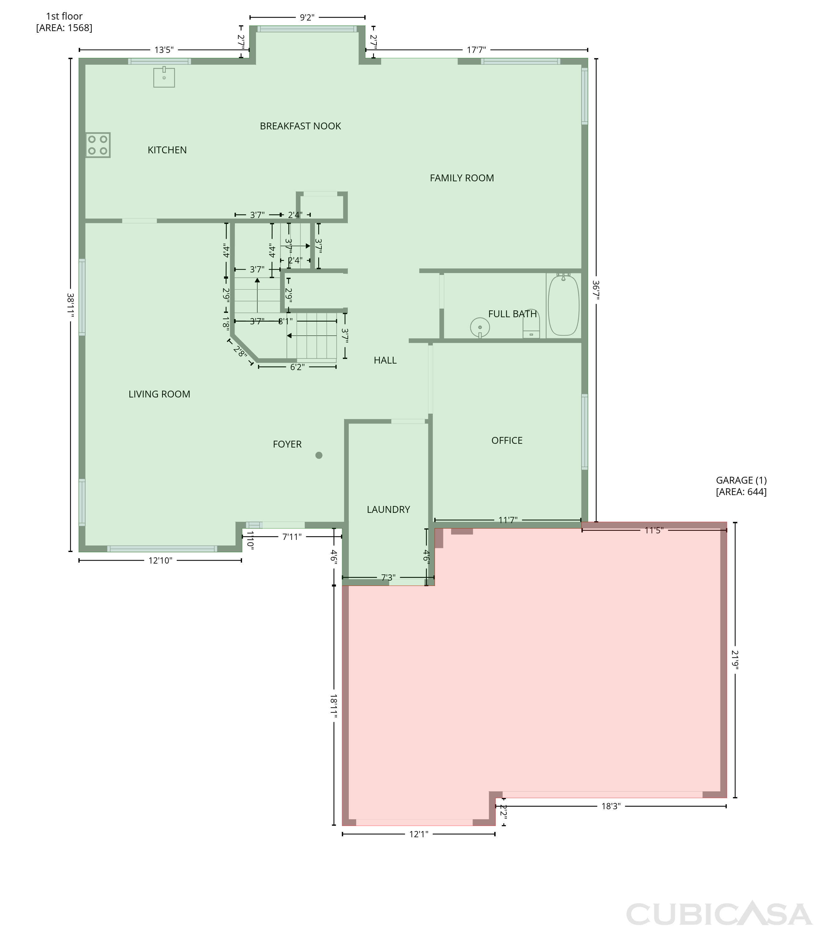 Main Floor of 1616 E Glenhaven Dr, Phoenix, AZ