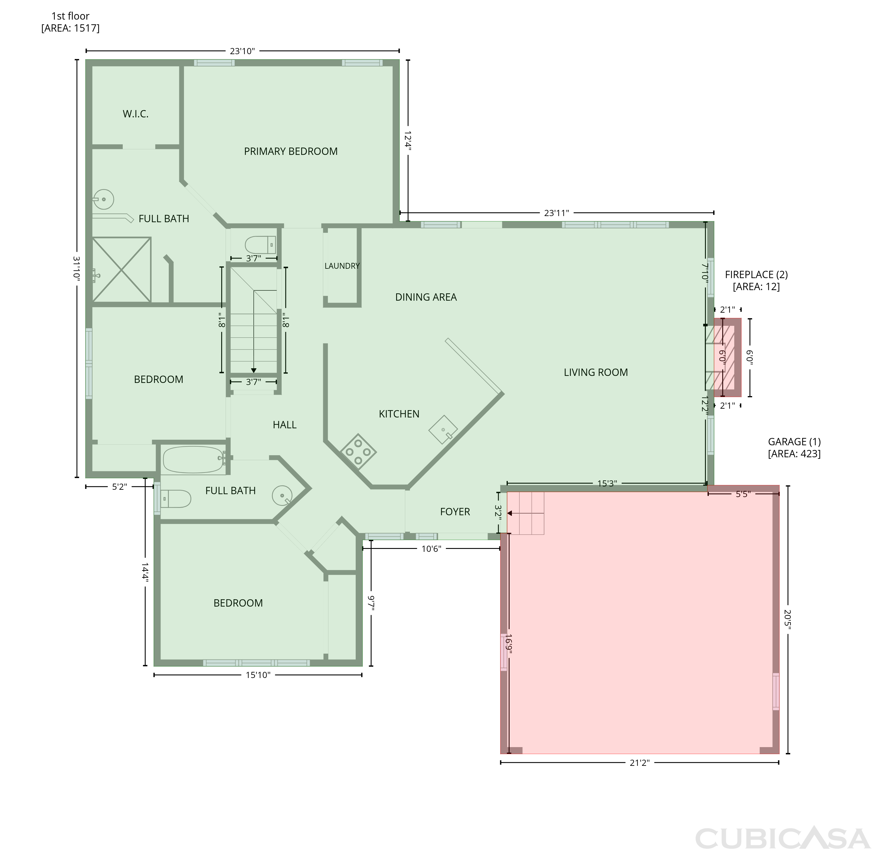Main Floor of 513 Saint Croix Dr, Holly Springs, NC