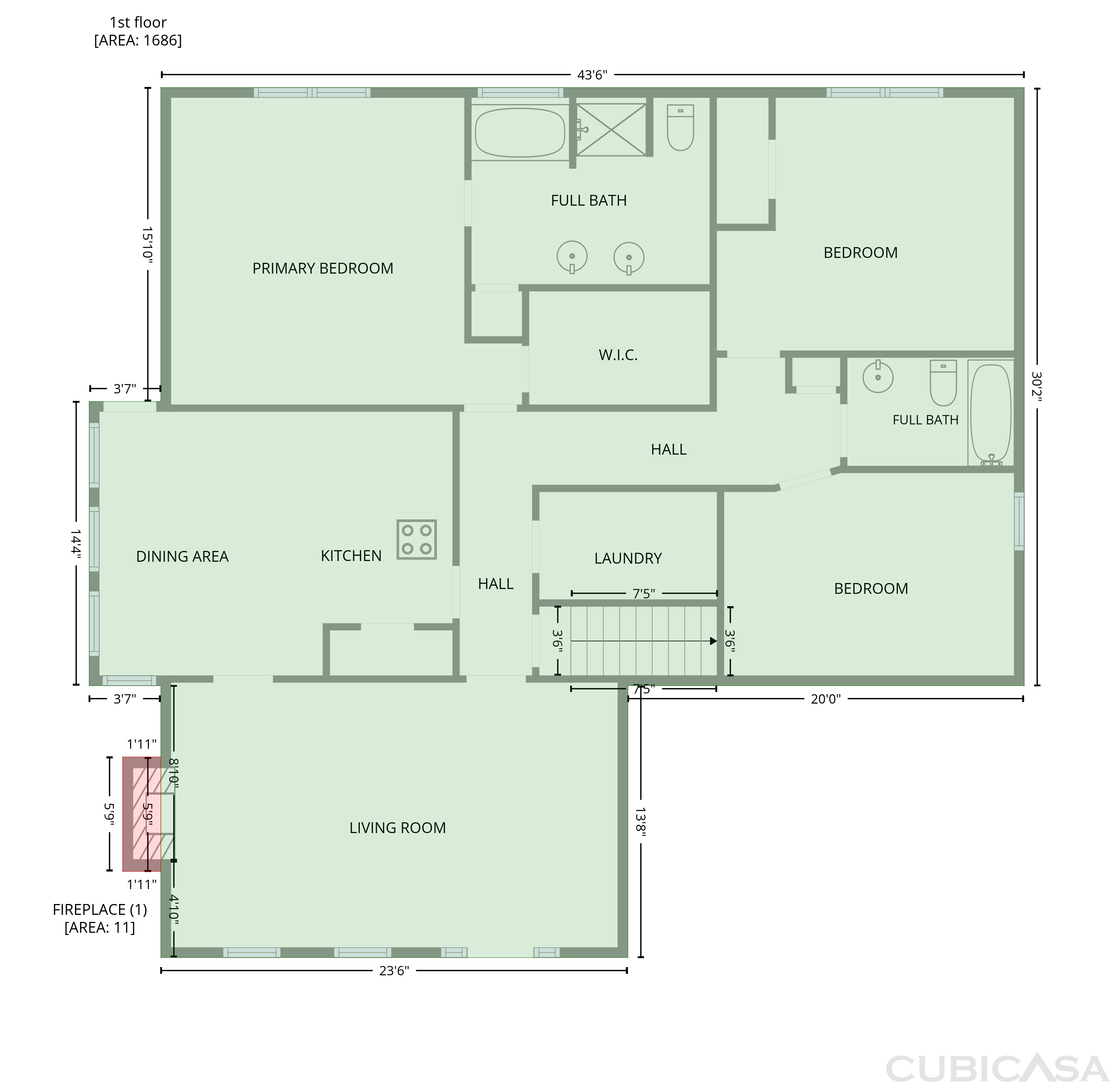 Main Floor of 1100 Timber Ridge Rd, Watkinsville, GA