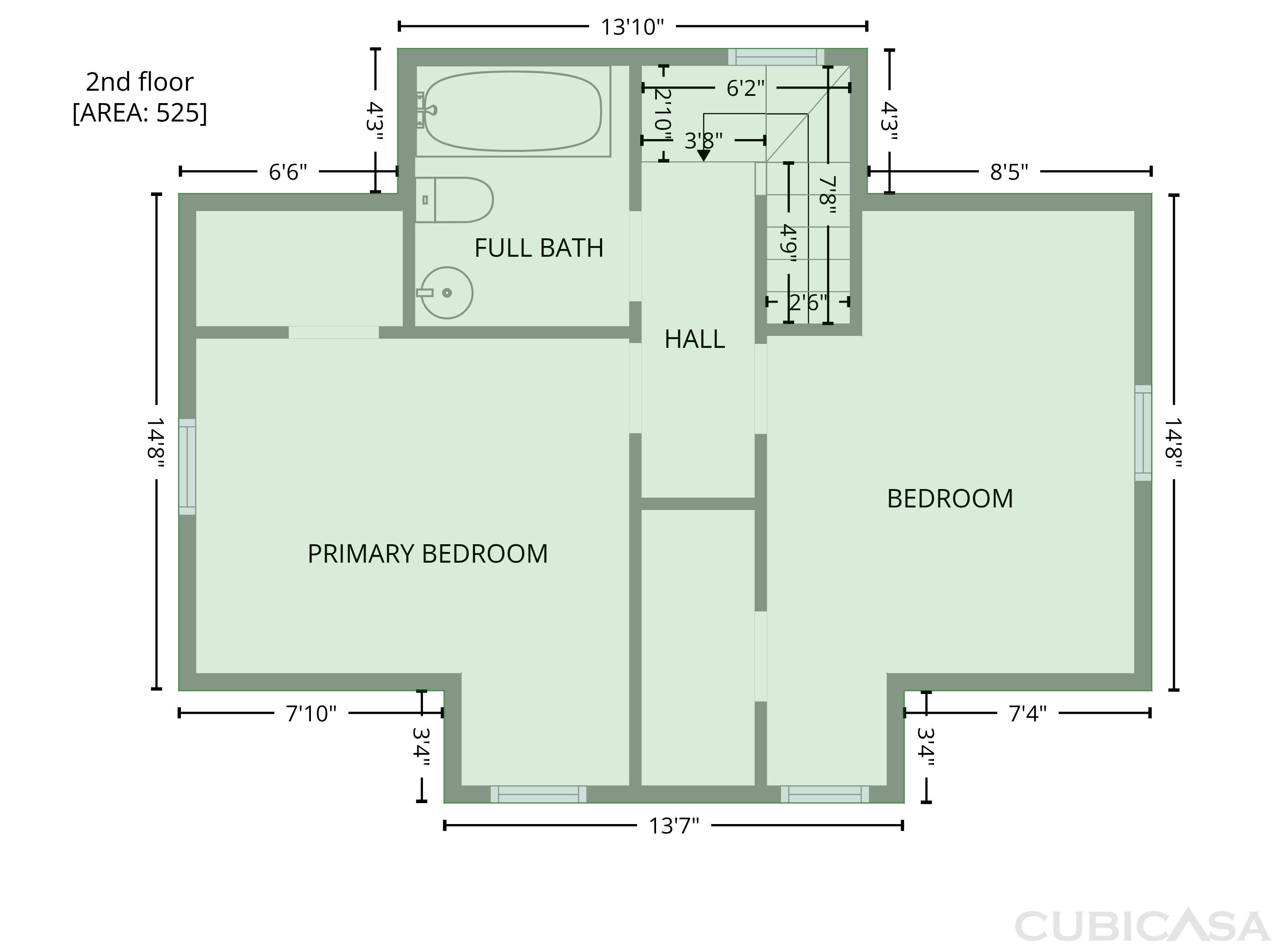 Upper level