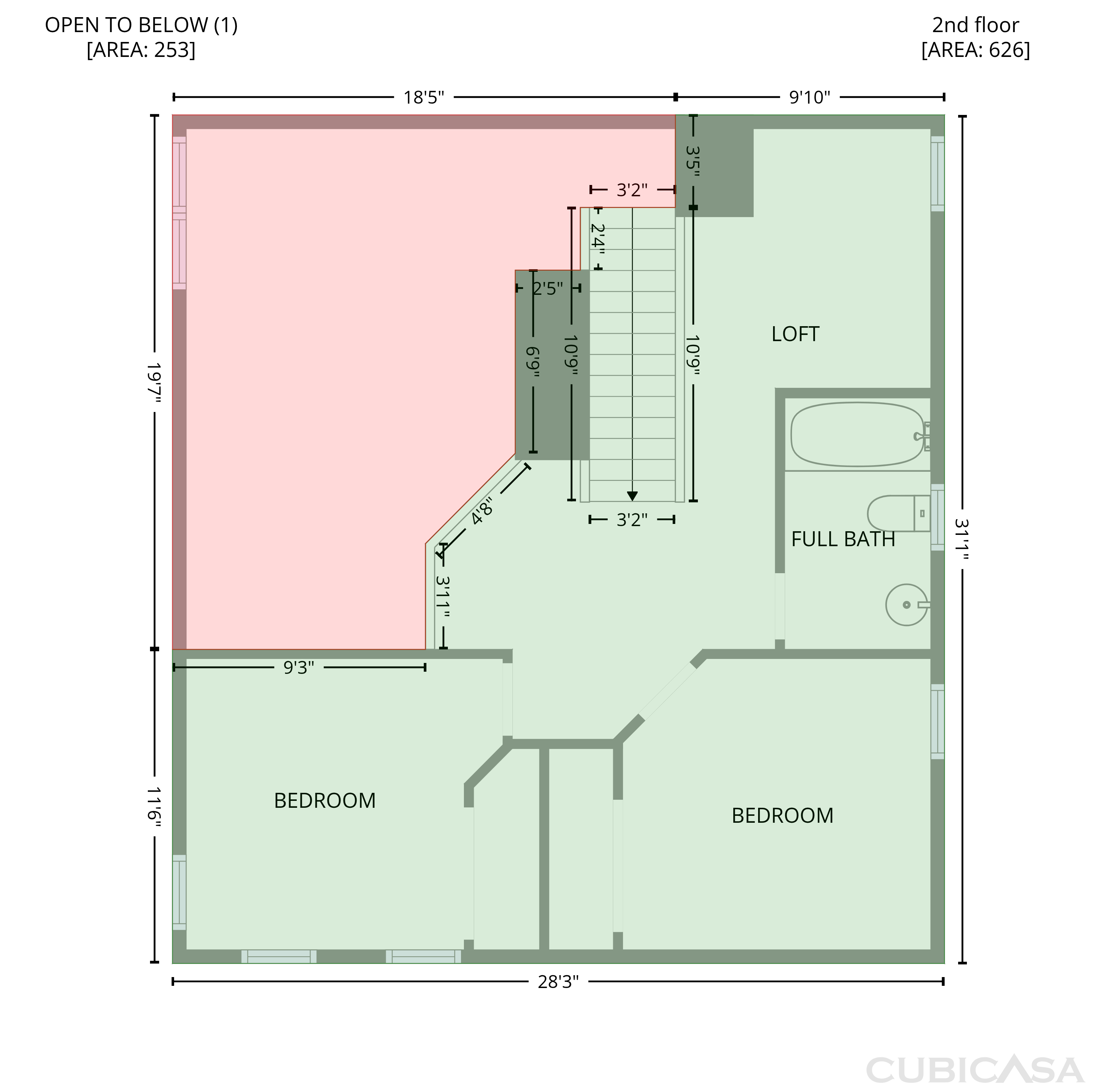 Second Floor of 3216 Ranbir Dr, Durham, NC