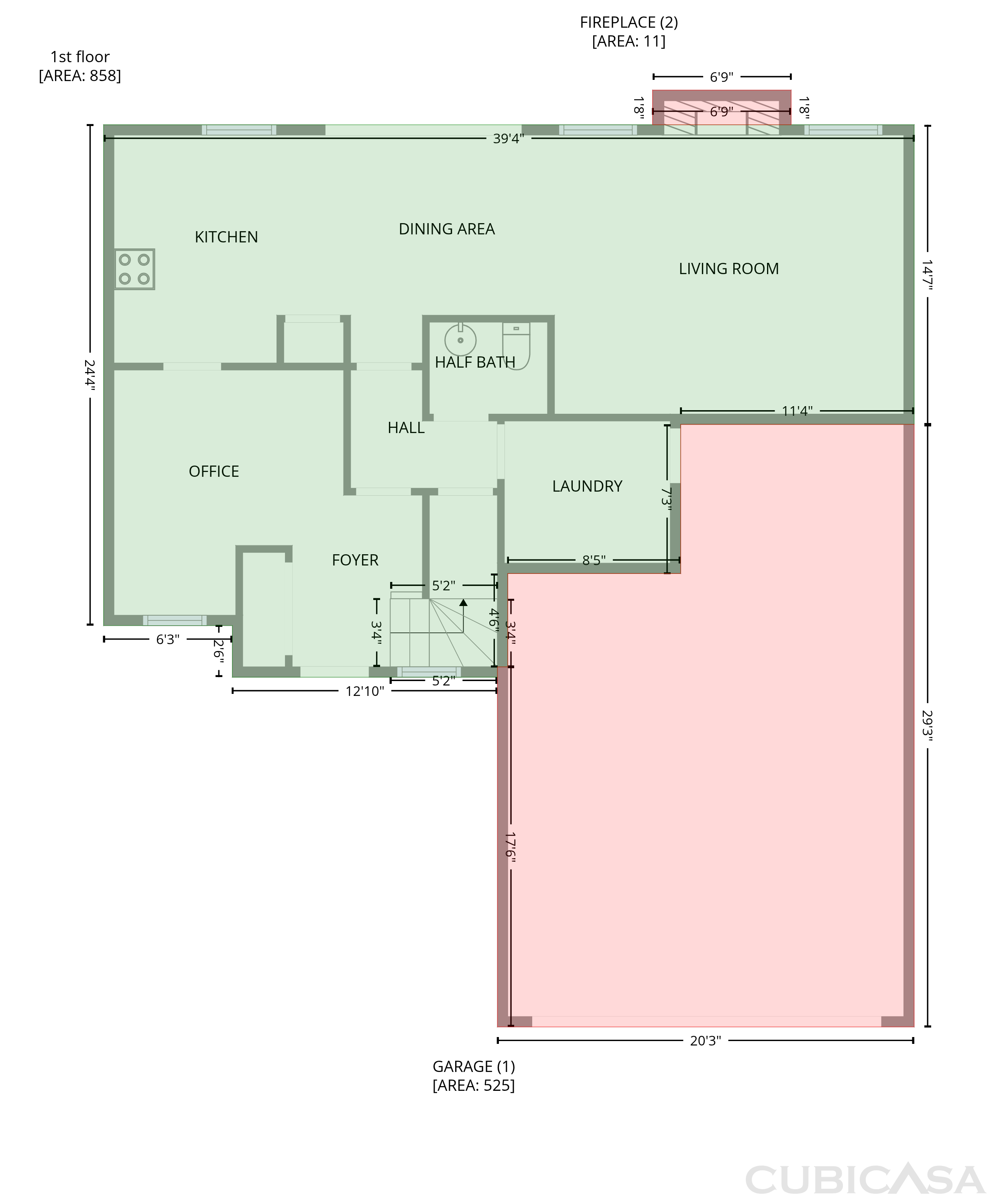 Main Floor of 729 Cress School Rd, Salisbury, NC