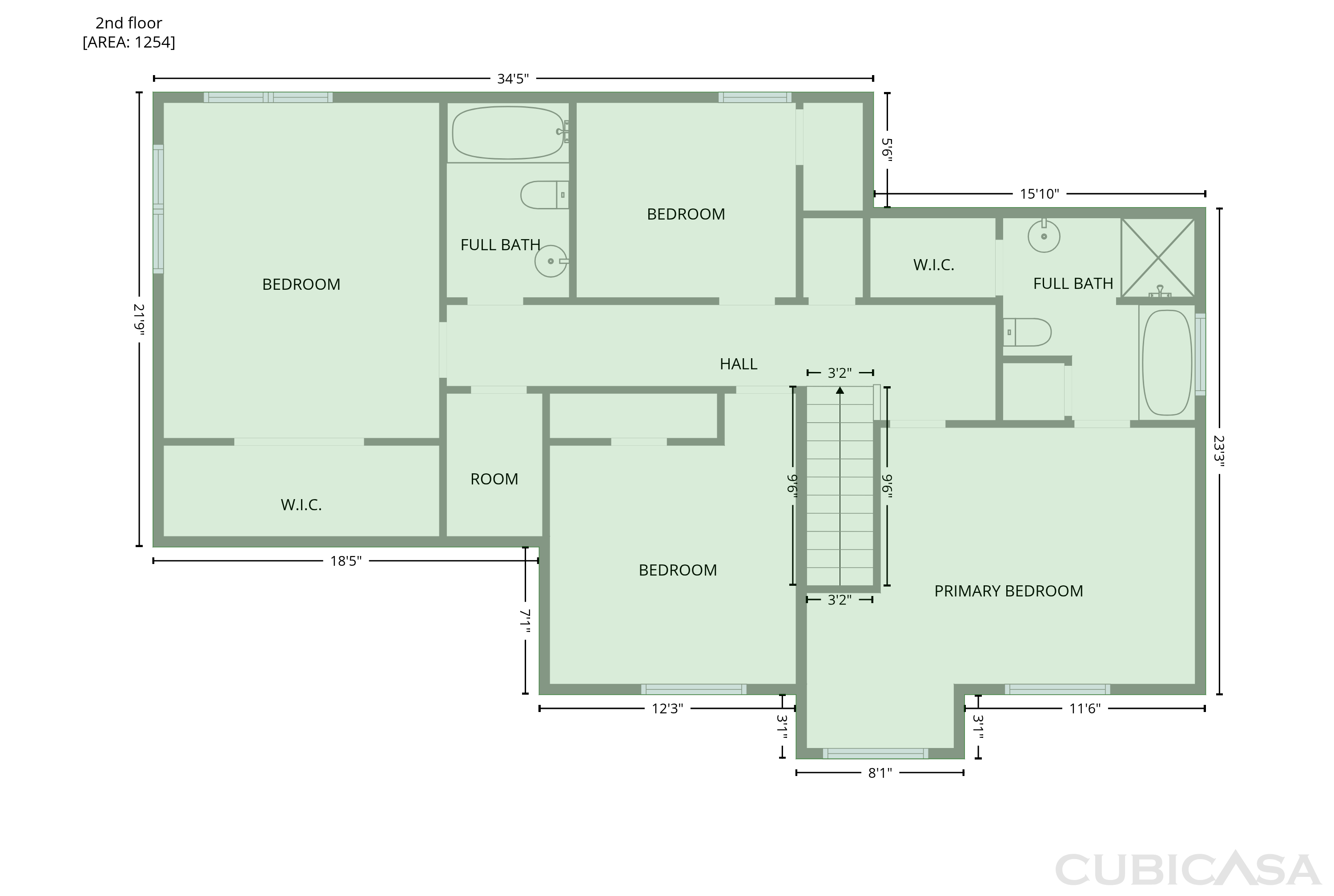 Second Floor of 1965 Deer Creek Trl, Buford, GA