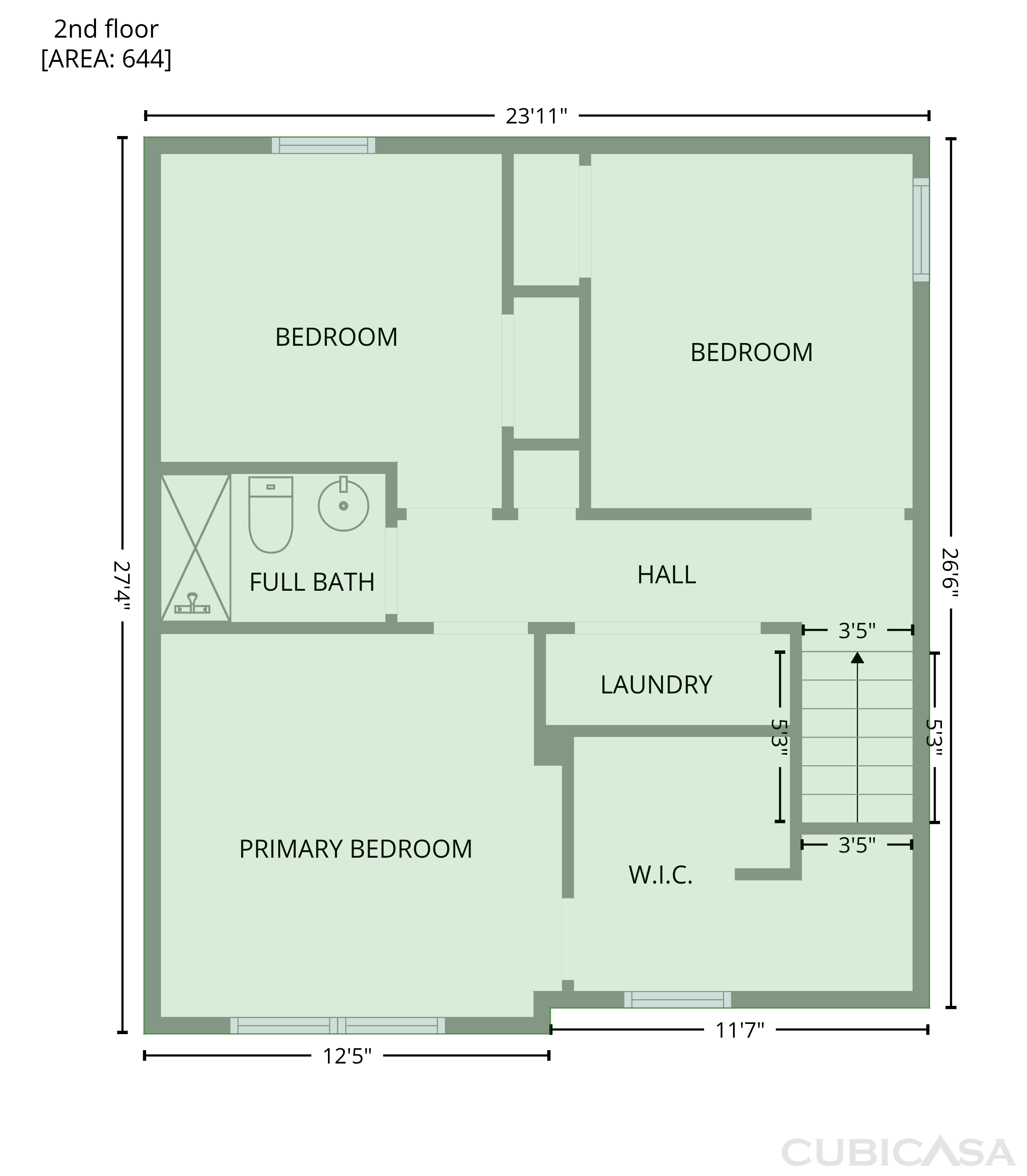 Second Floor of 3841 Bay Village St, Columbus, OH