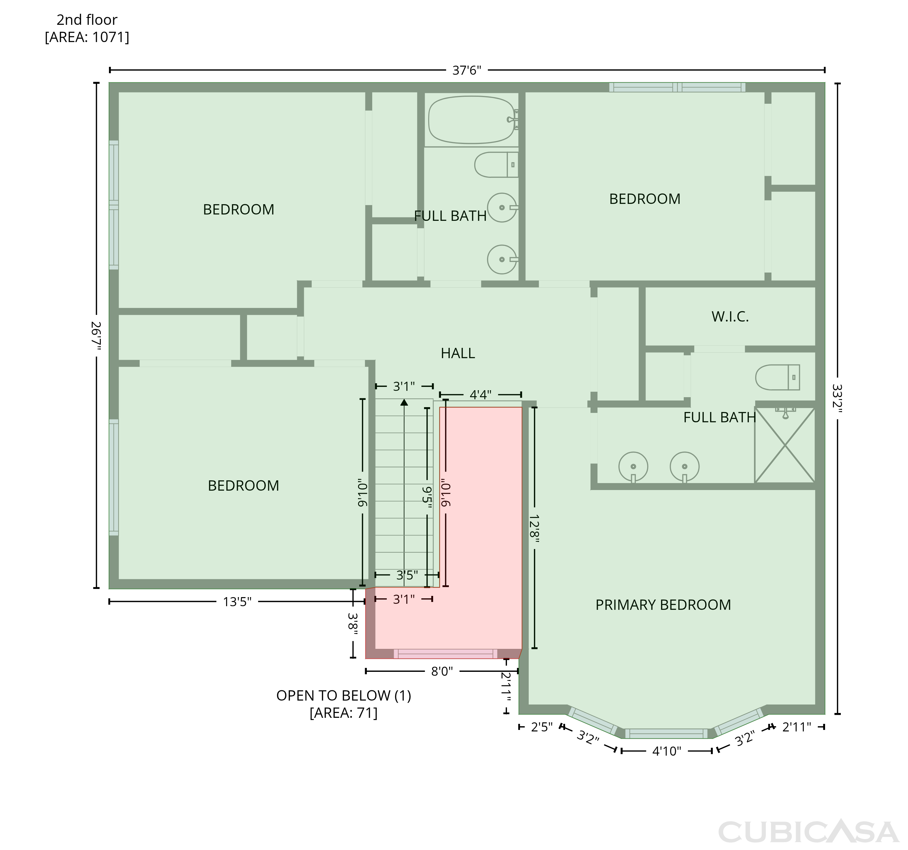 Second Floor of 106 Rother Ln, Durham, NC