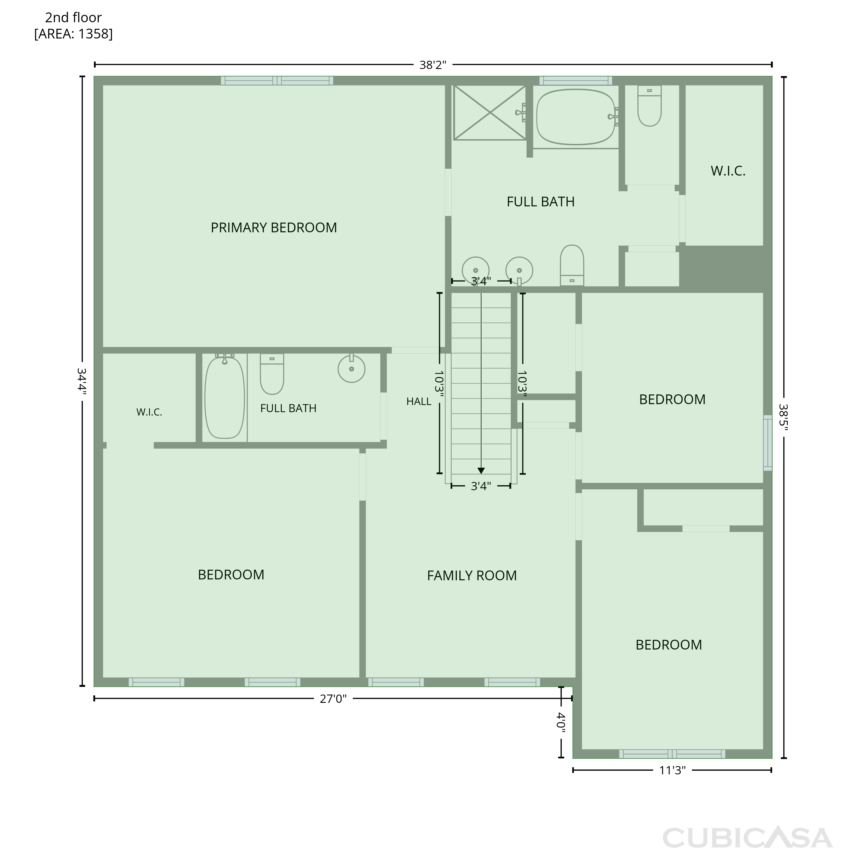 Second Floor of 1134 Aster Way, Burlington, NC