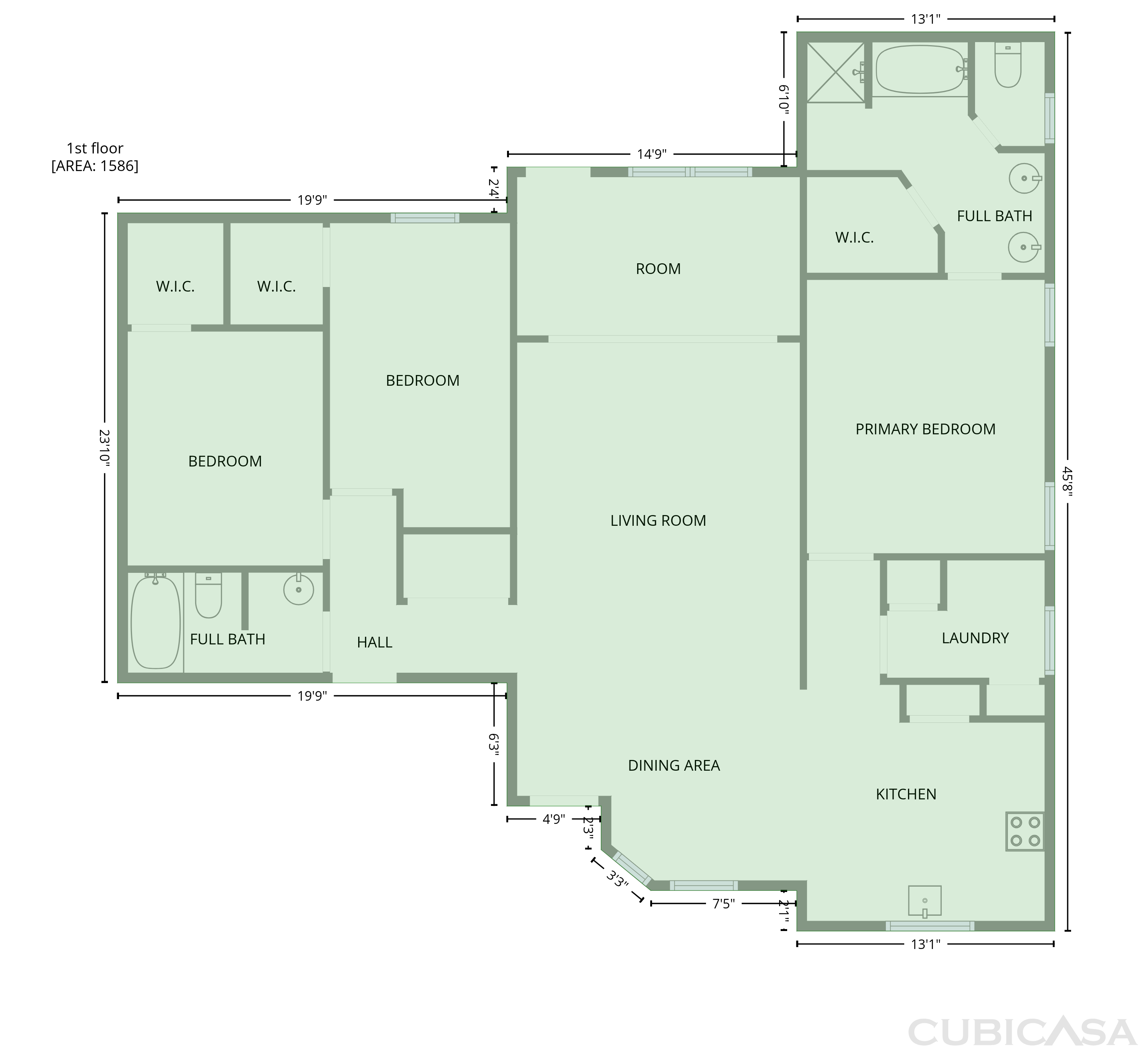 Main Floor of 1504 Clover Ln, Granbury, TX