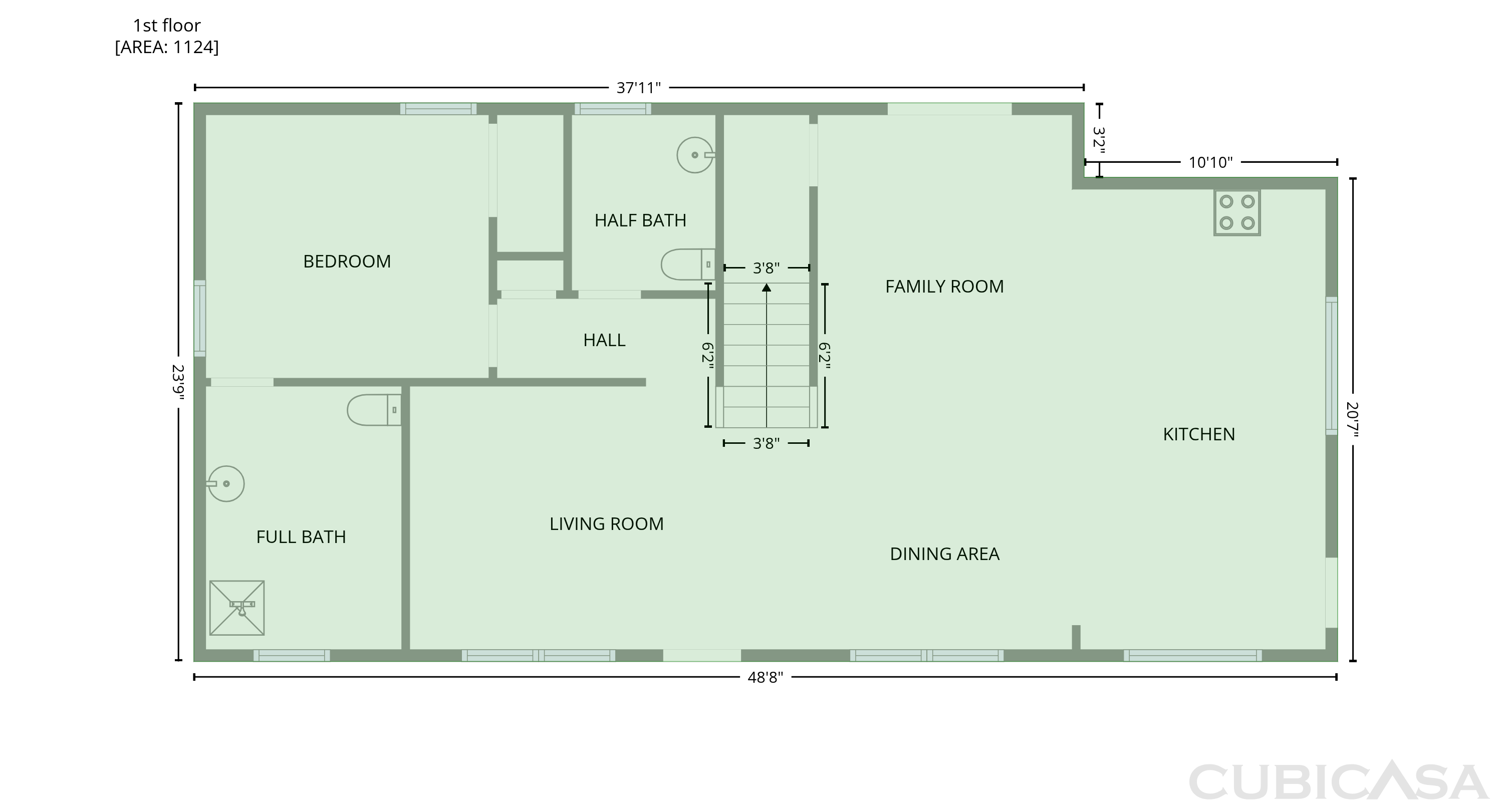 Main Floor of 1955 Meadow Ln, Decatur, GA