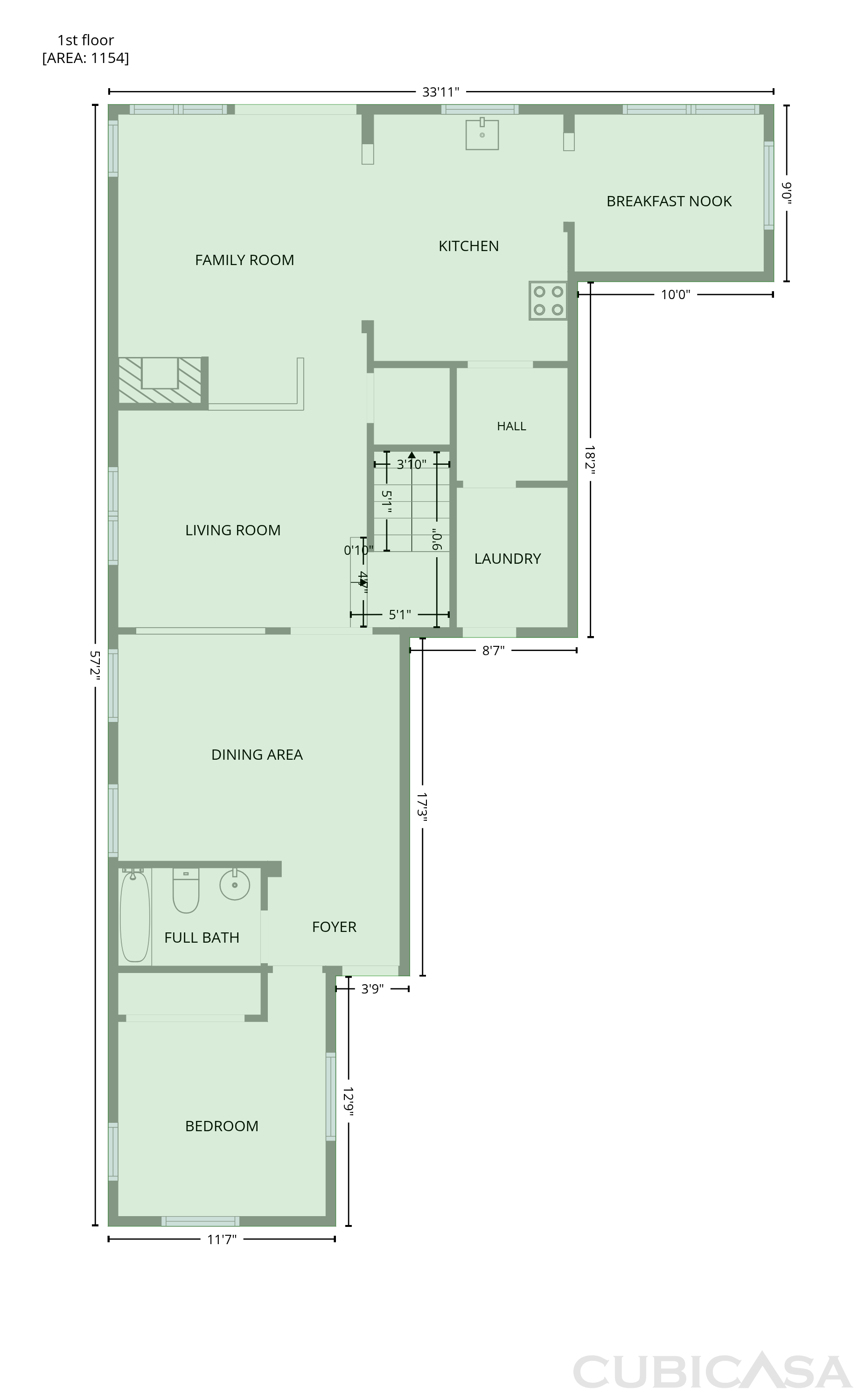Main Floor of 5124 Bissett Way, Sacramento, CA
