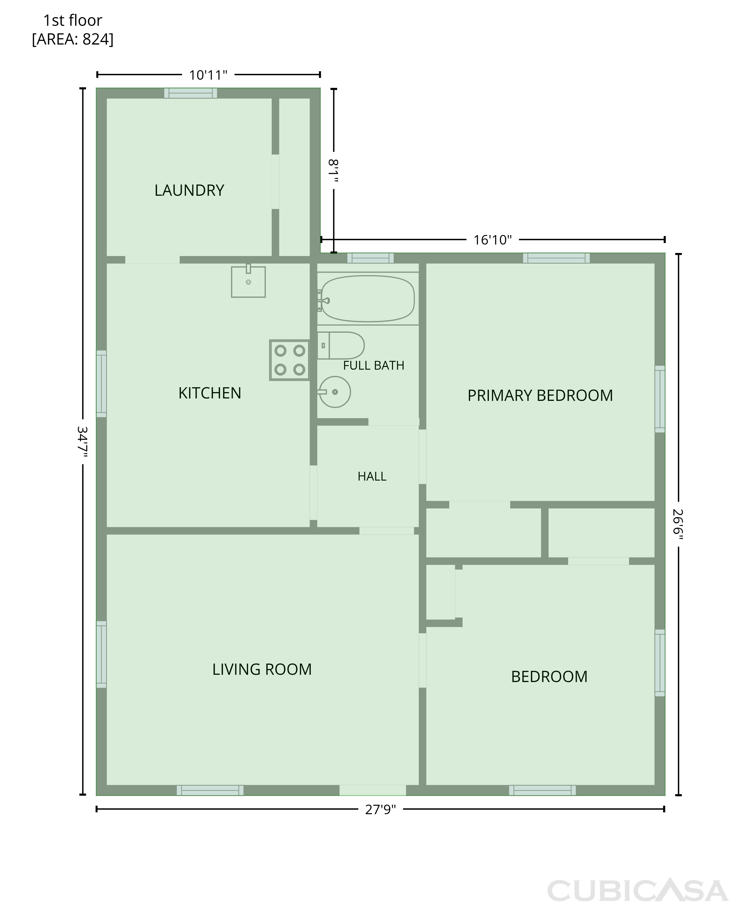 Main Floor of 920 Elm St, Burlington, NC