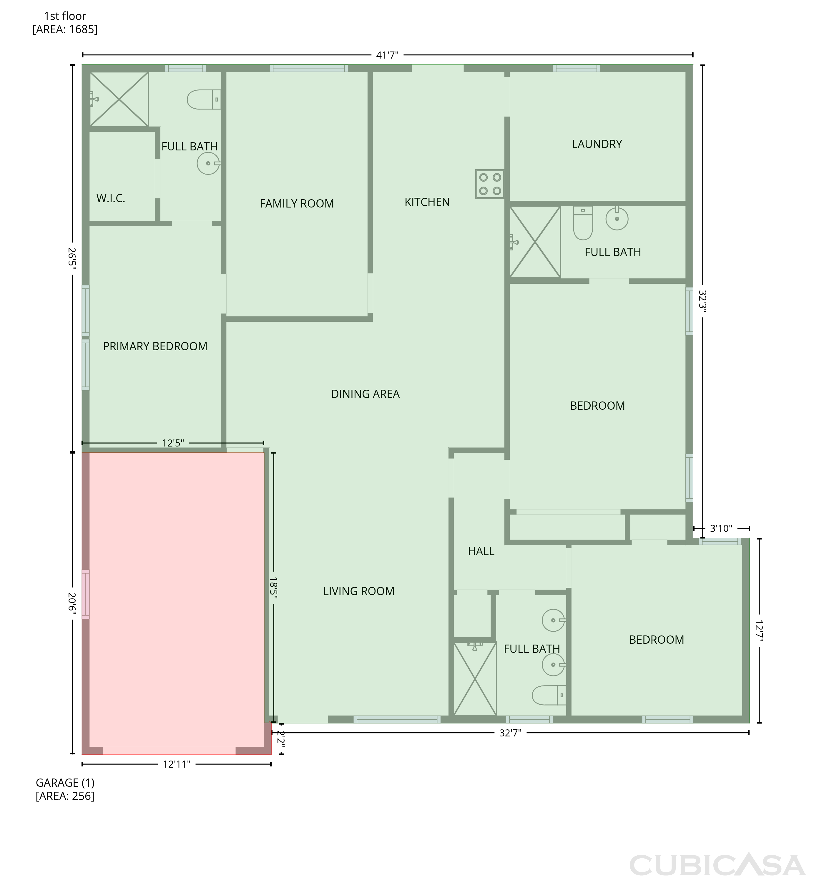 Main Floor of 1502 Austin St, Portland, TX