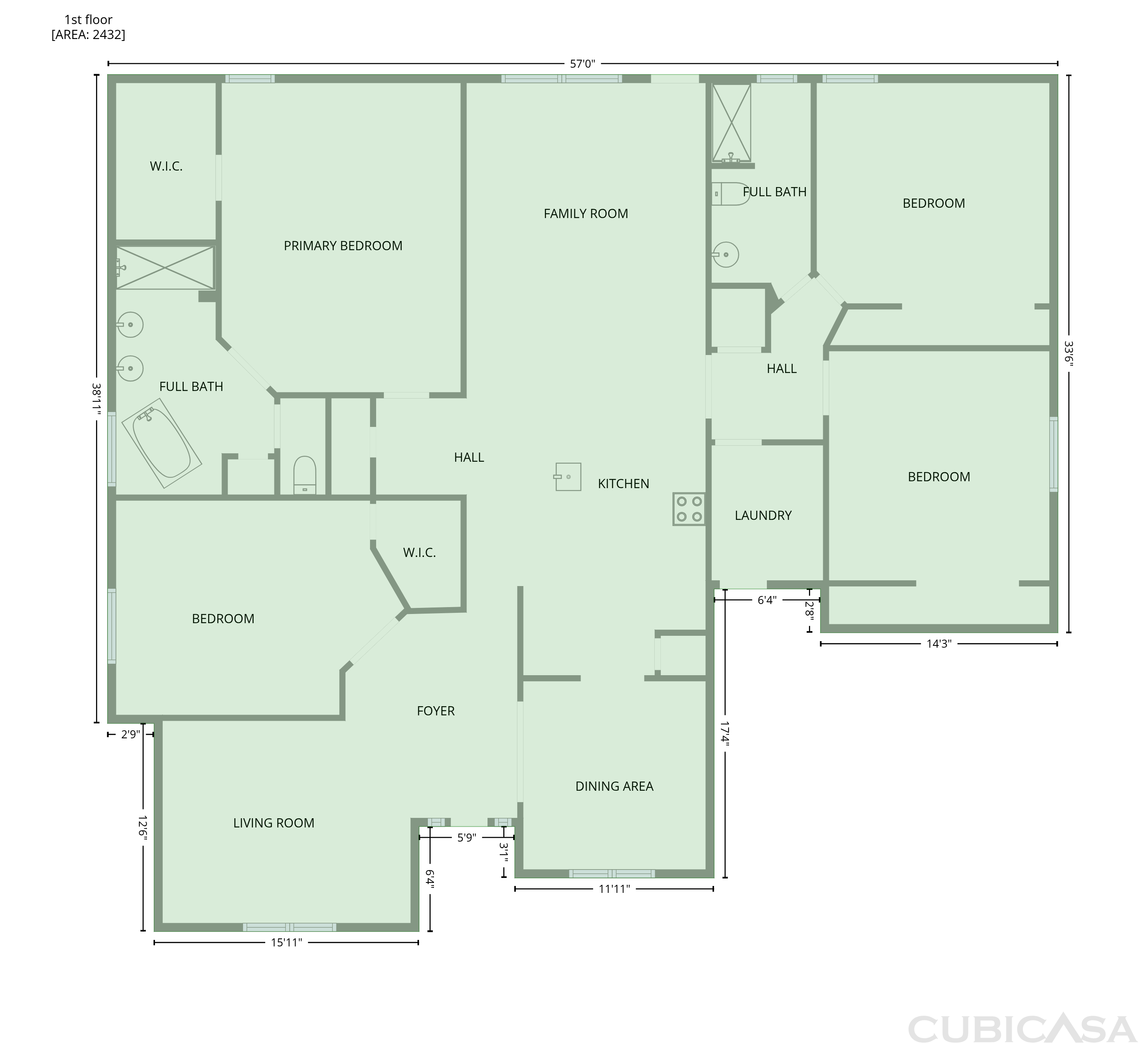 Main Floor of 3054 Grady Tolbert Rd, Navarre, FL