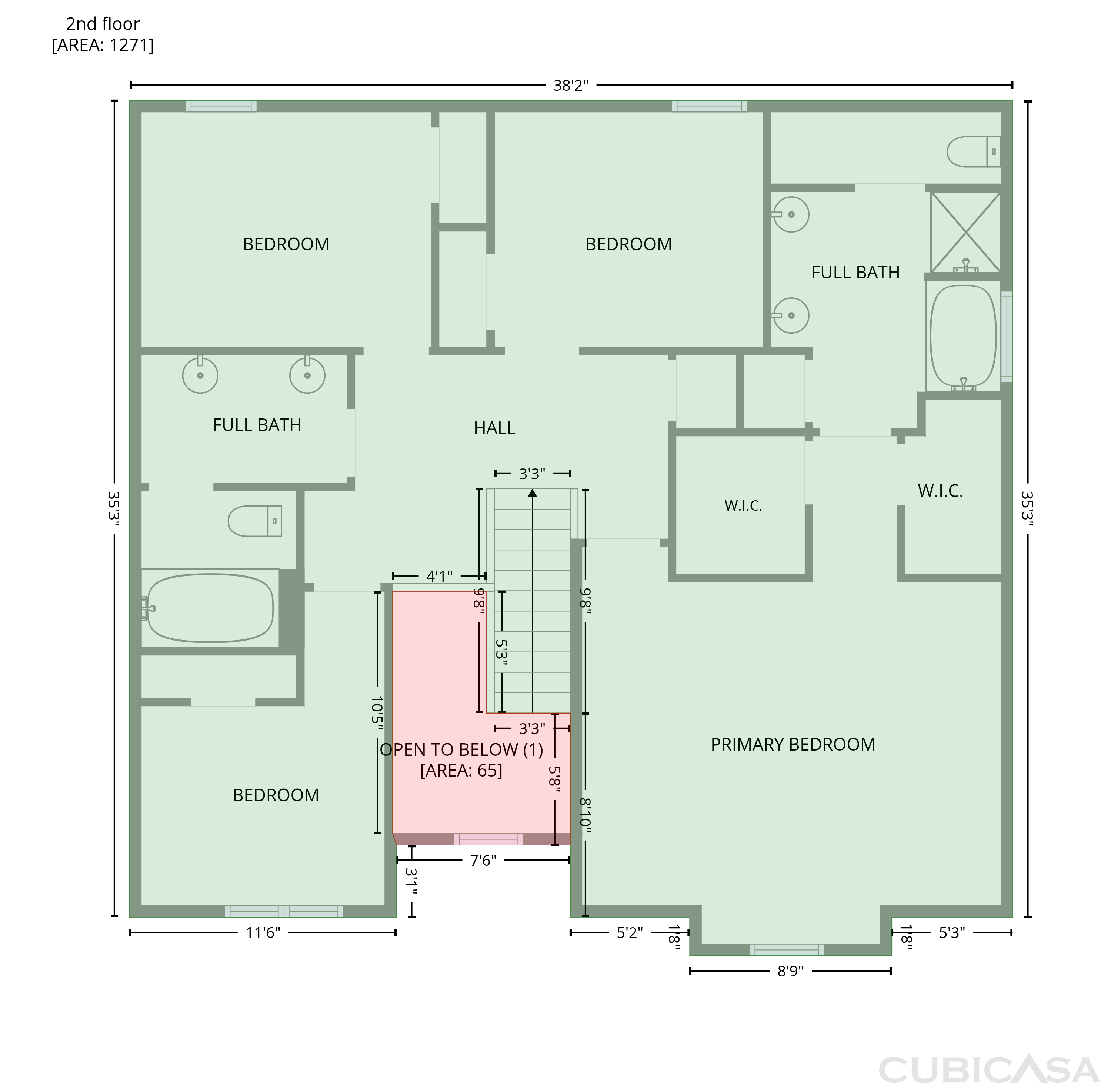 Second Floor of 7402 Walton Hl, Fairburn, GA