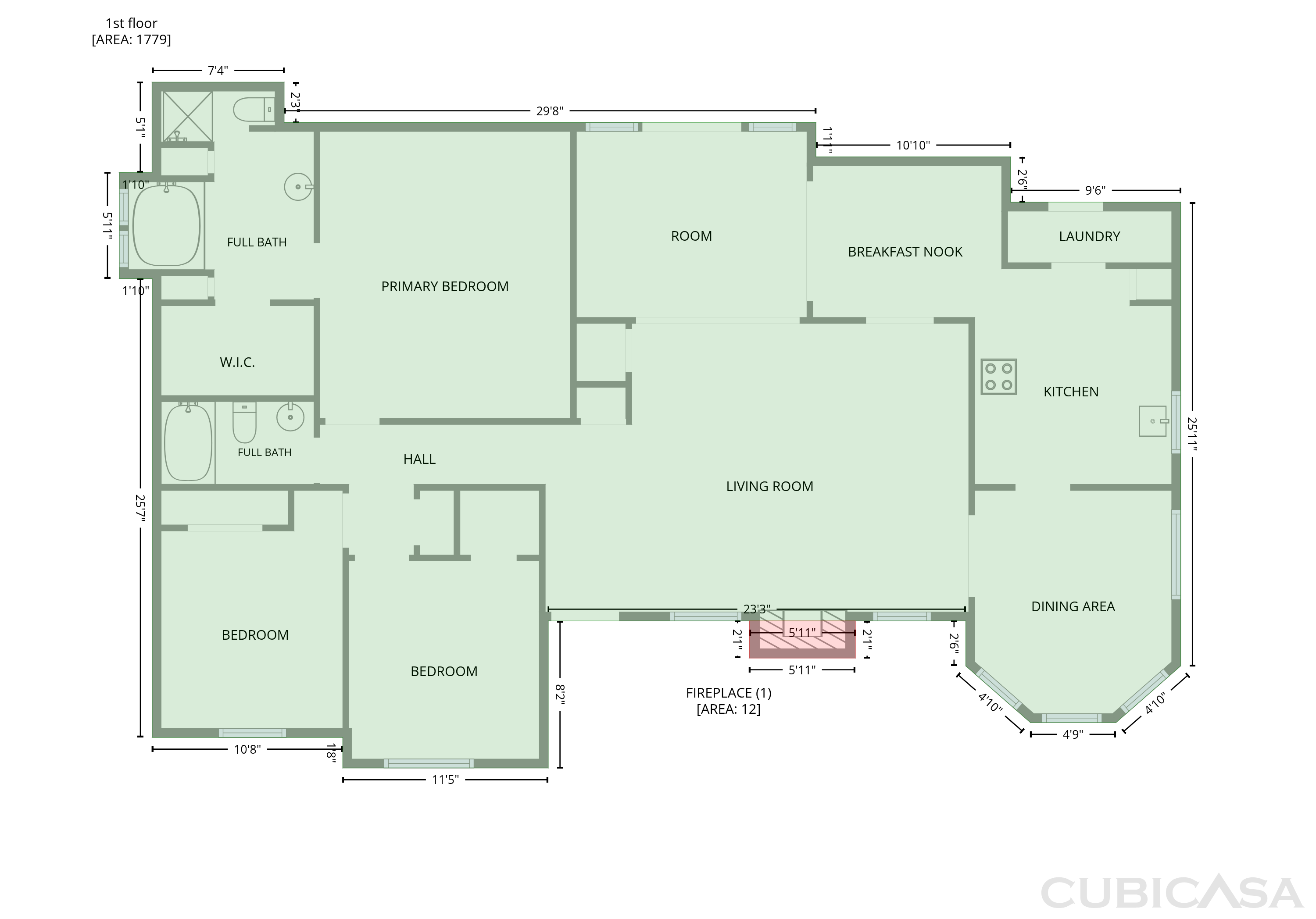 Main Floor of 1106 N Atkins Dr, Celeste, TX