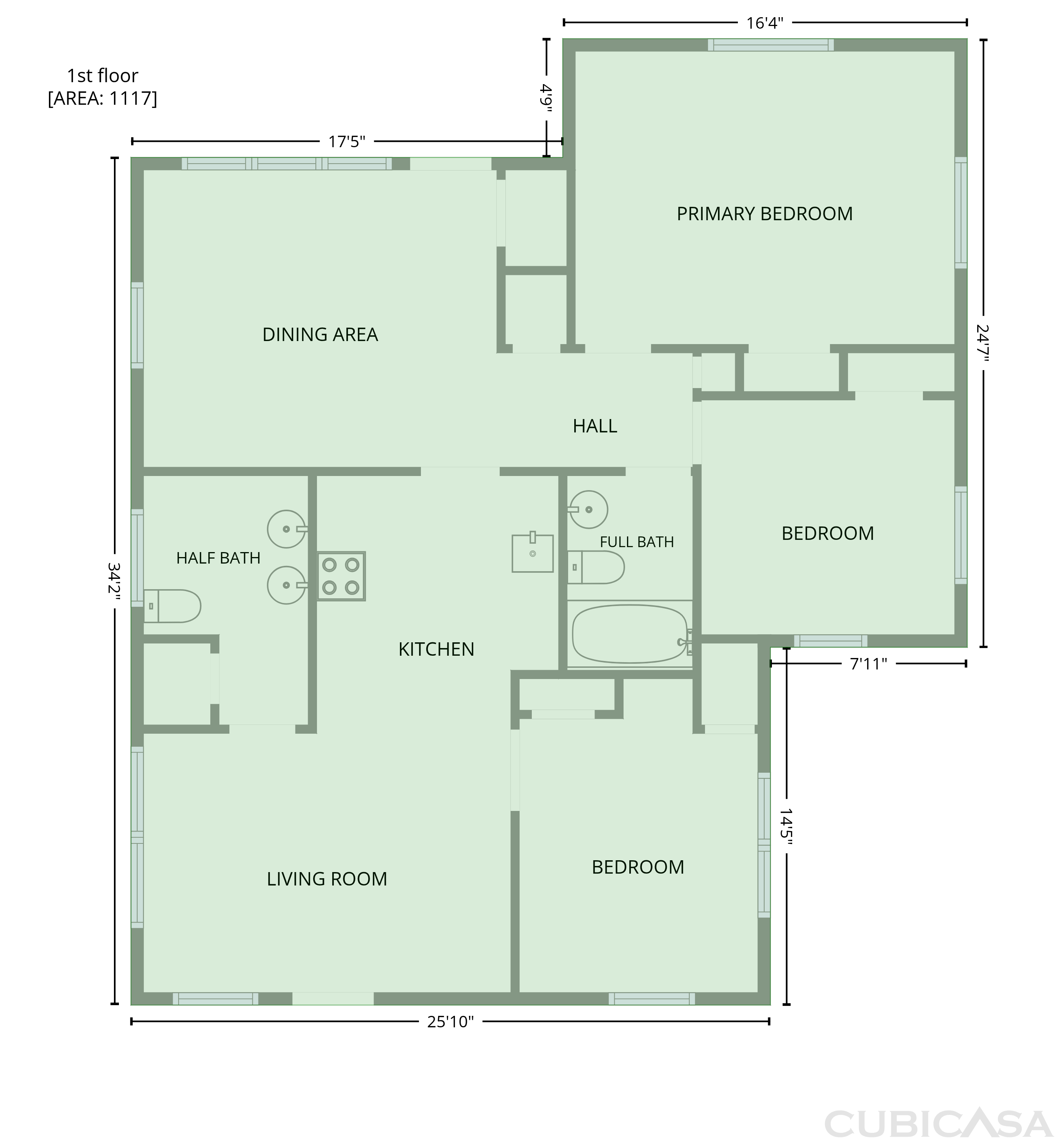 Main Floor of 2324 Stevens Rd, Raleigh, NC