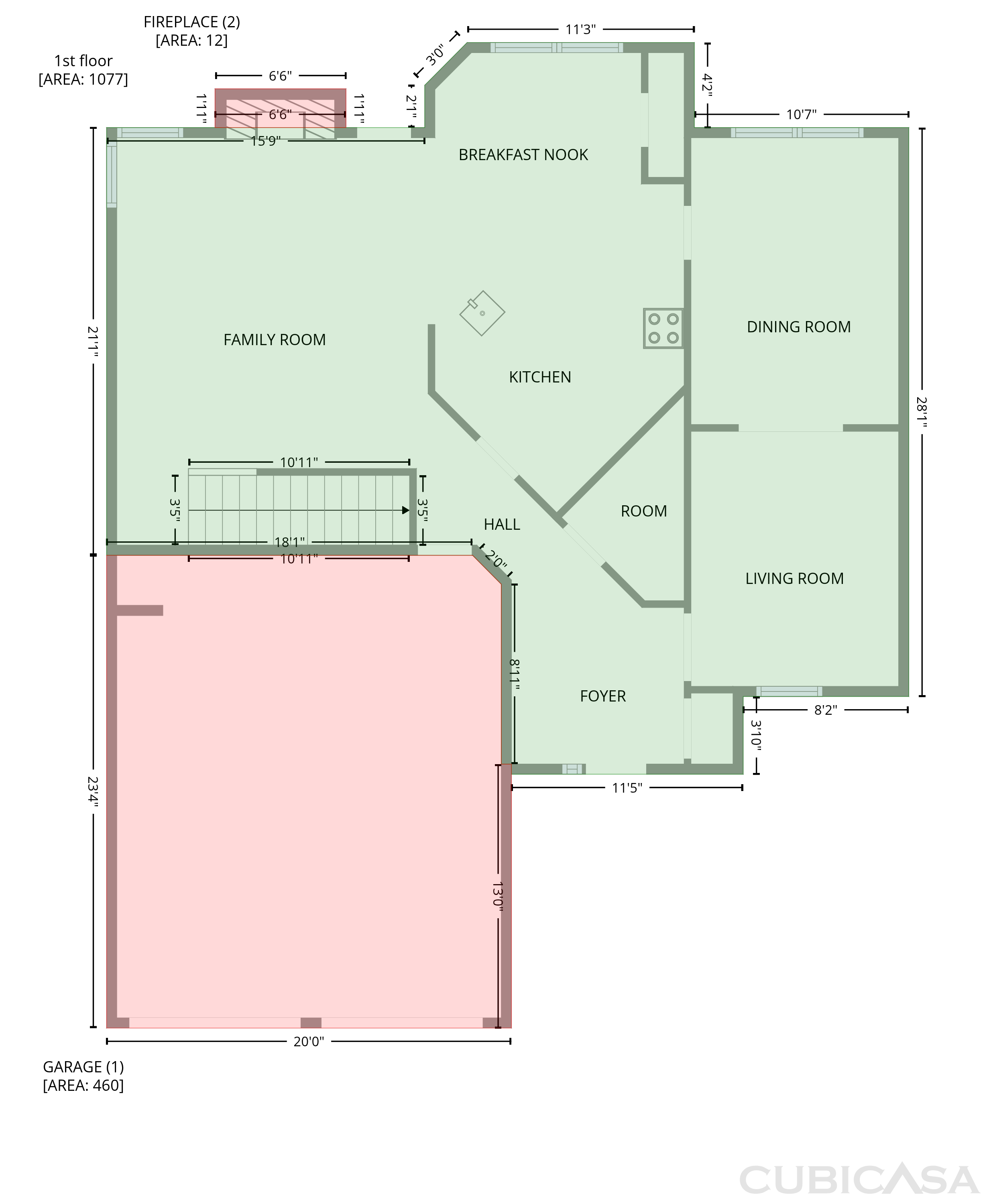 Main Floor of 2083 Dylan Ct, Ellenwood, GA