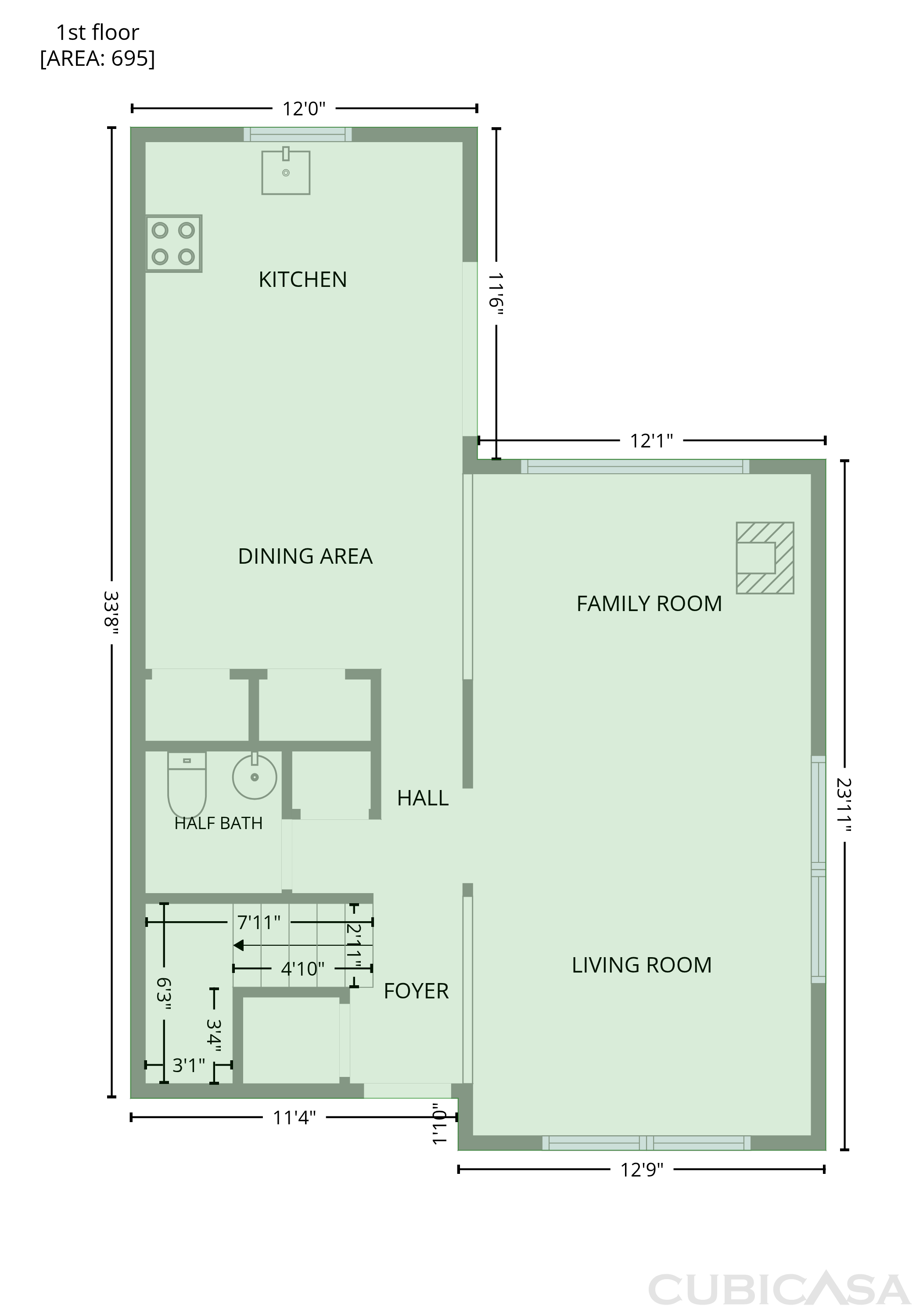 Main Floor of 3838 Erickson Cir, Mc Gaheysville, VA