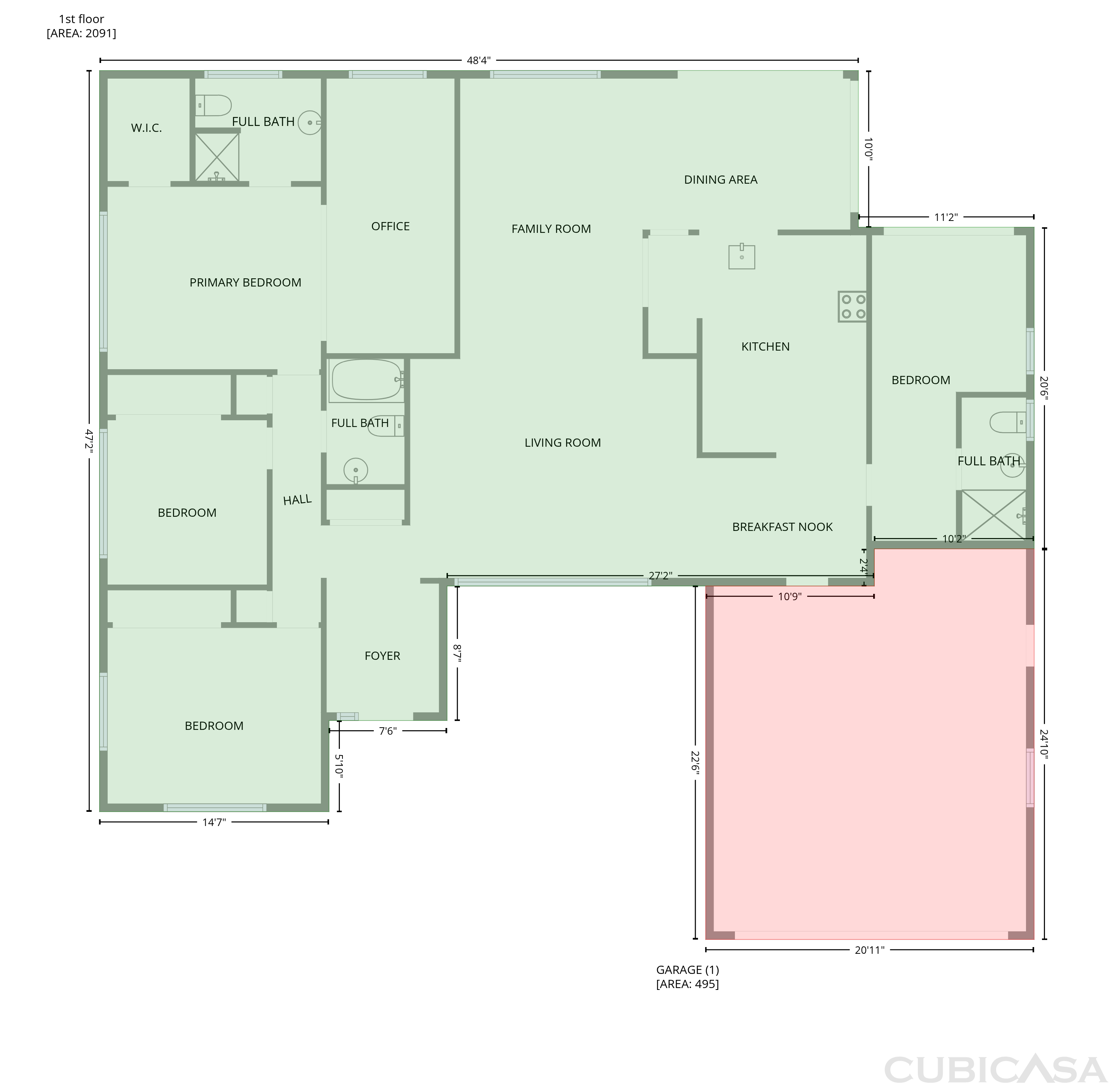 Main Floor of 406 Skylark Blvd, Satellite Beach, FL