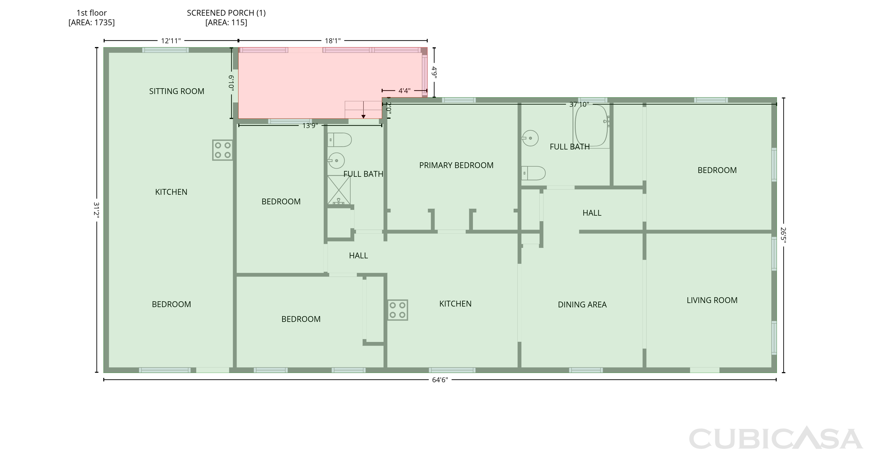 Main Floor of 1623 12th St, Saint Cloud, FL