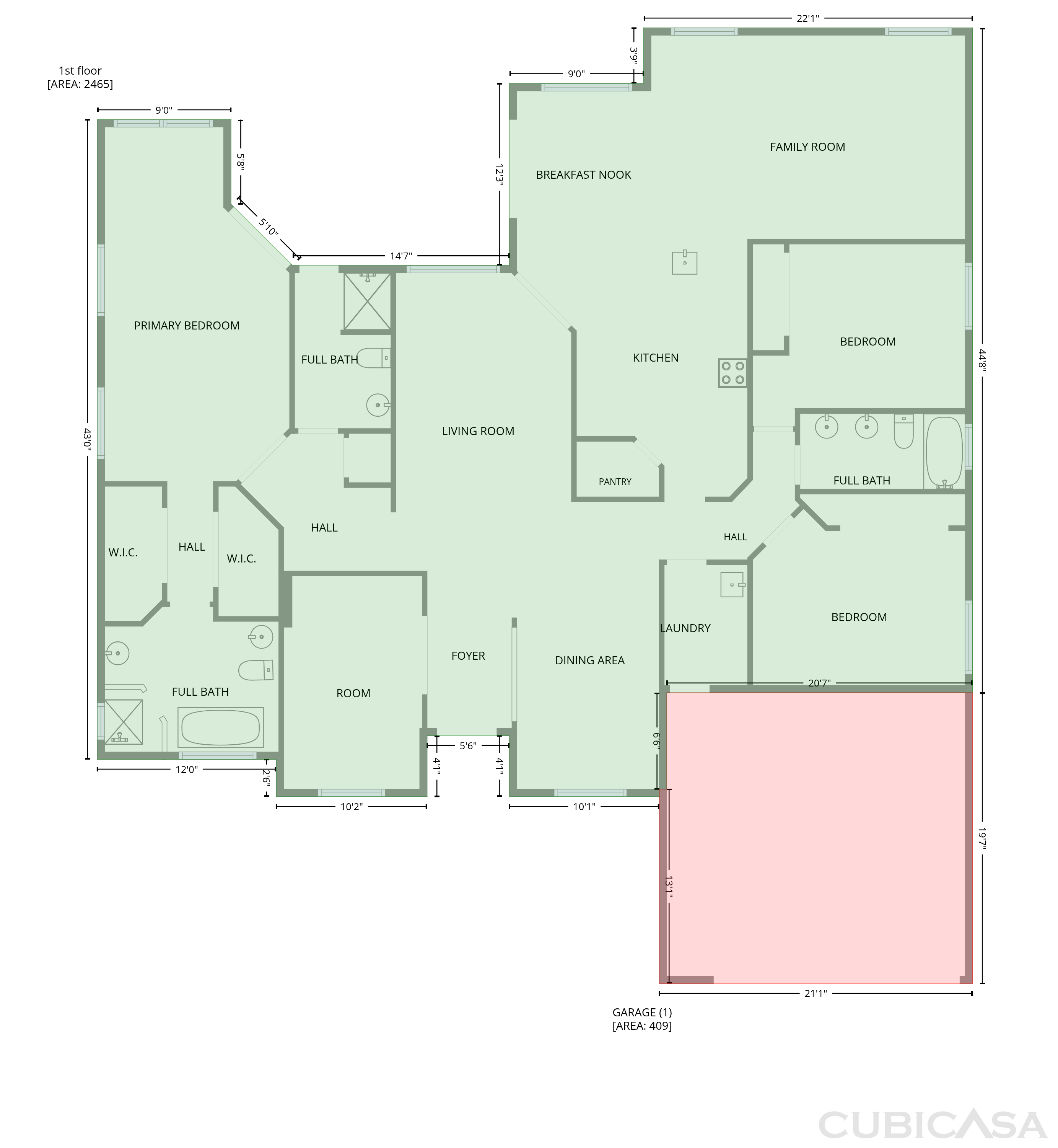 Main Floor of 27 Russman Ln, Palm Coast, FL