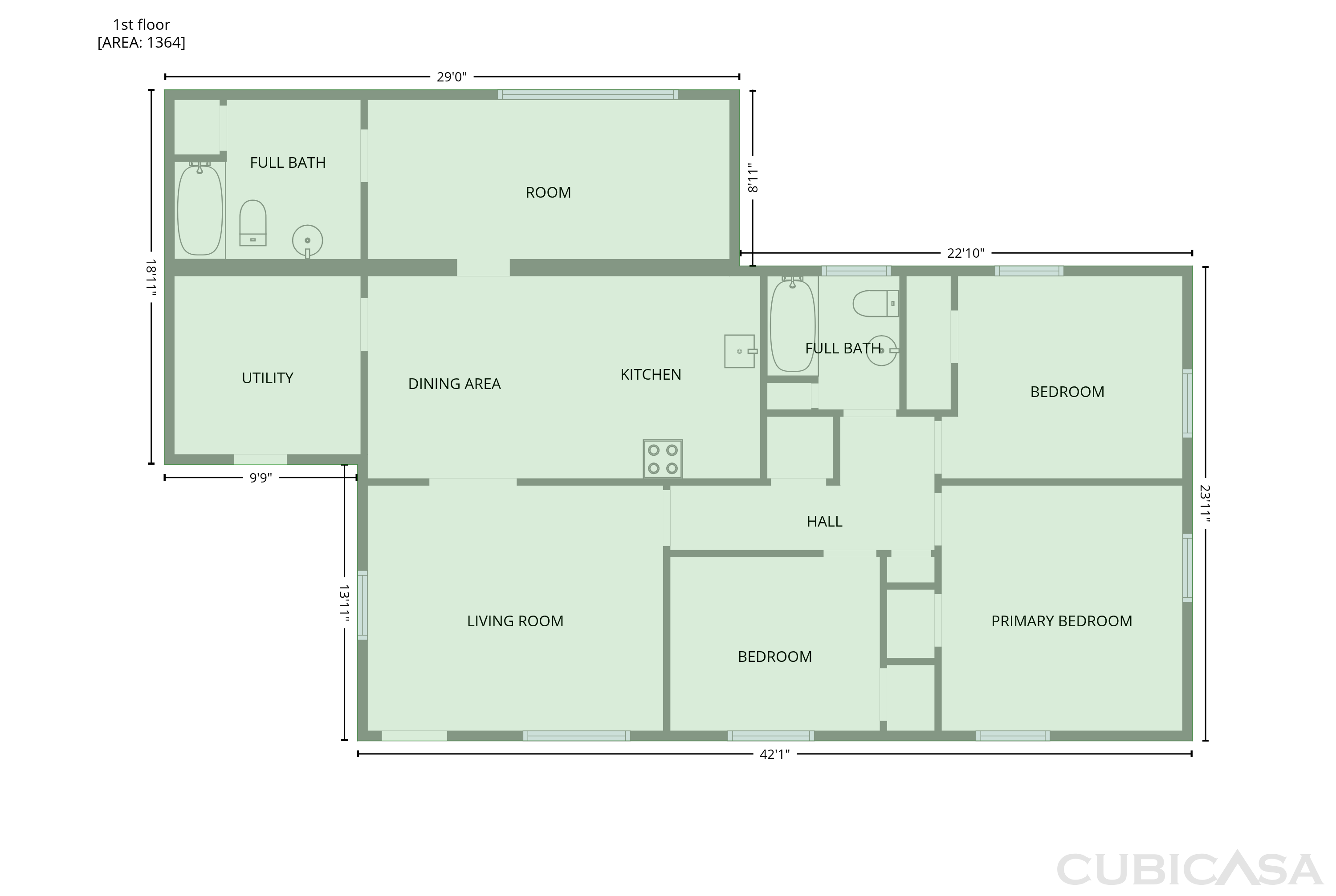 Main Floor of 5928 Lake Ridge Ave, Jacksonville, FL