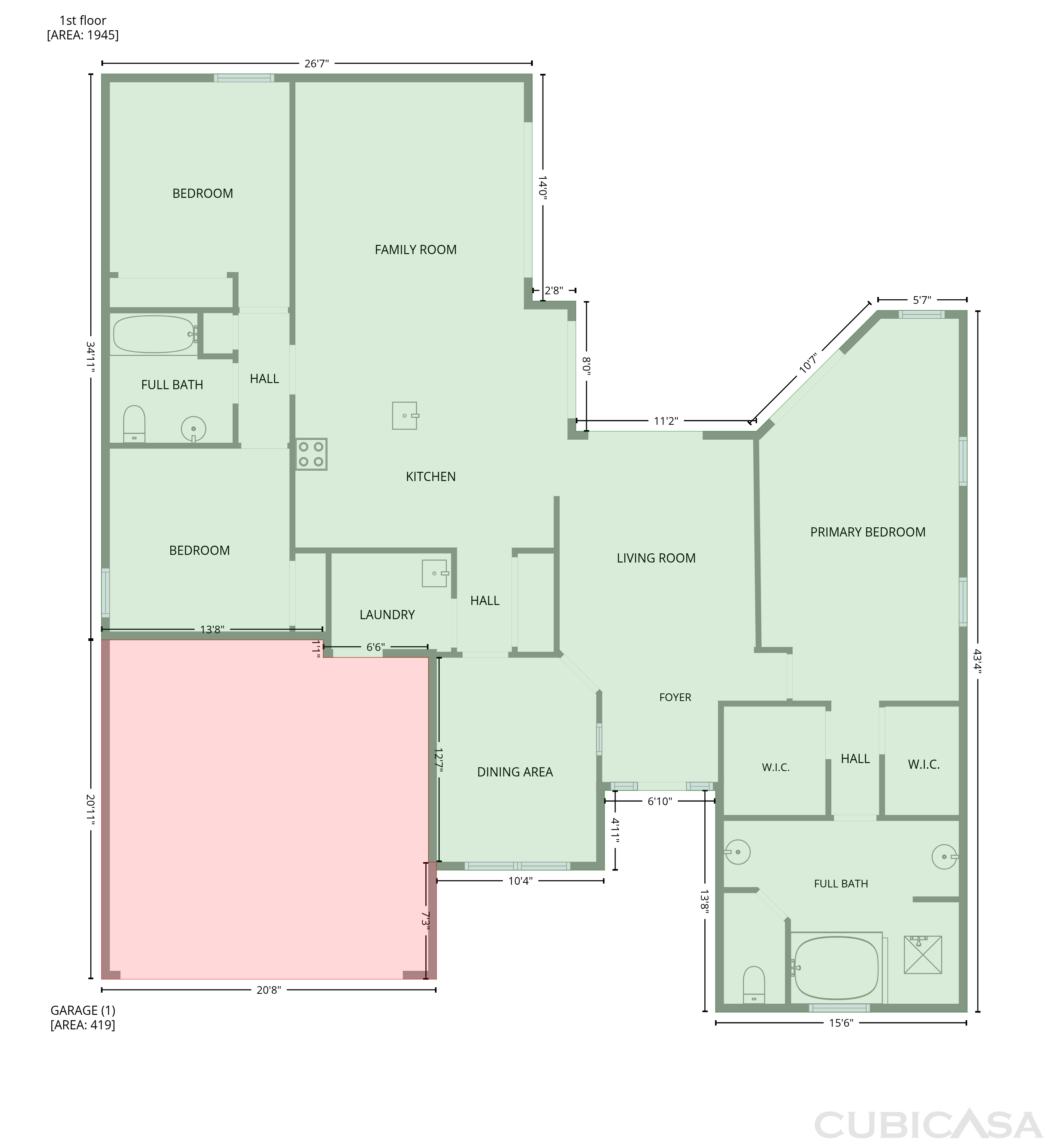 Main Floor of 222 Taylor Bay Ln, Brandon, FL