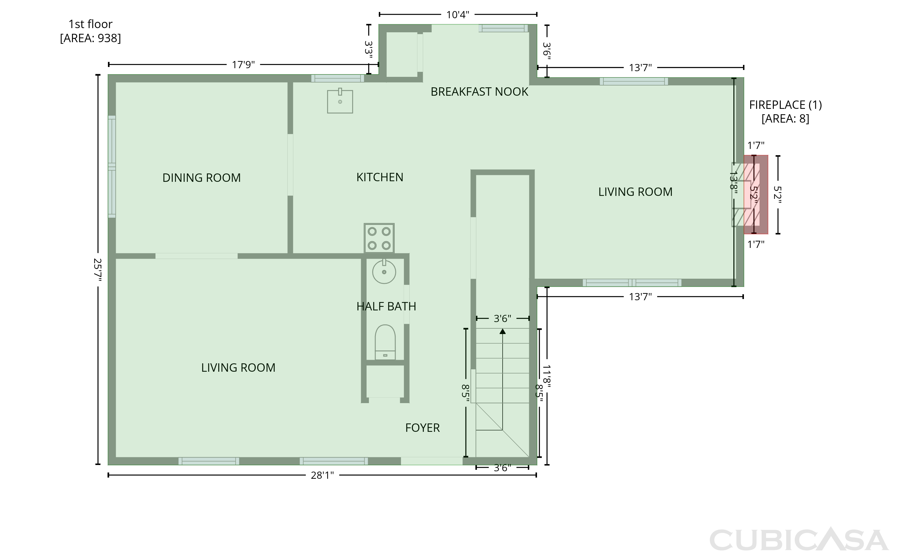 Main Floor of 3807 Fig Leaf Ct, Greensboro, NC