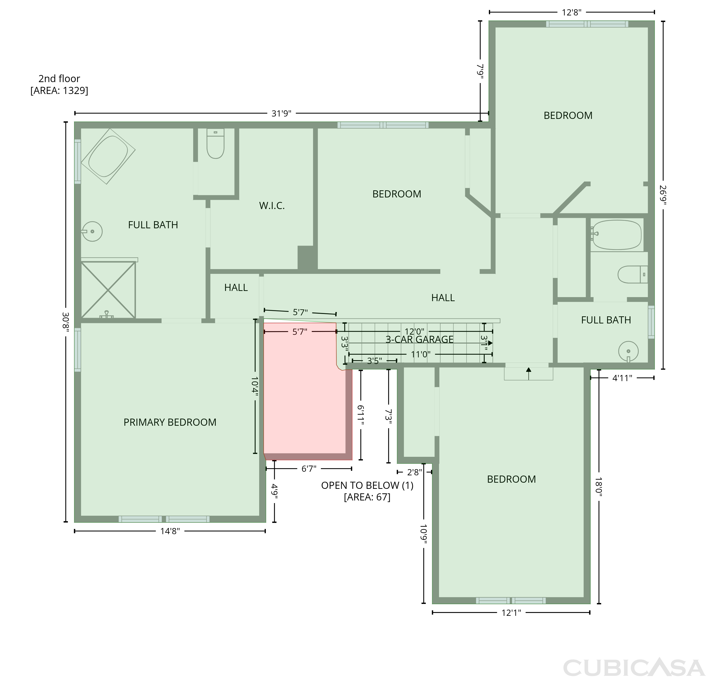 Second Floor of 9696 Ravenscroft Ln NW, Concord, NC