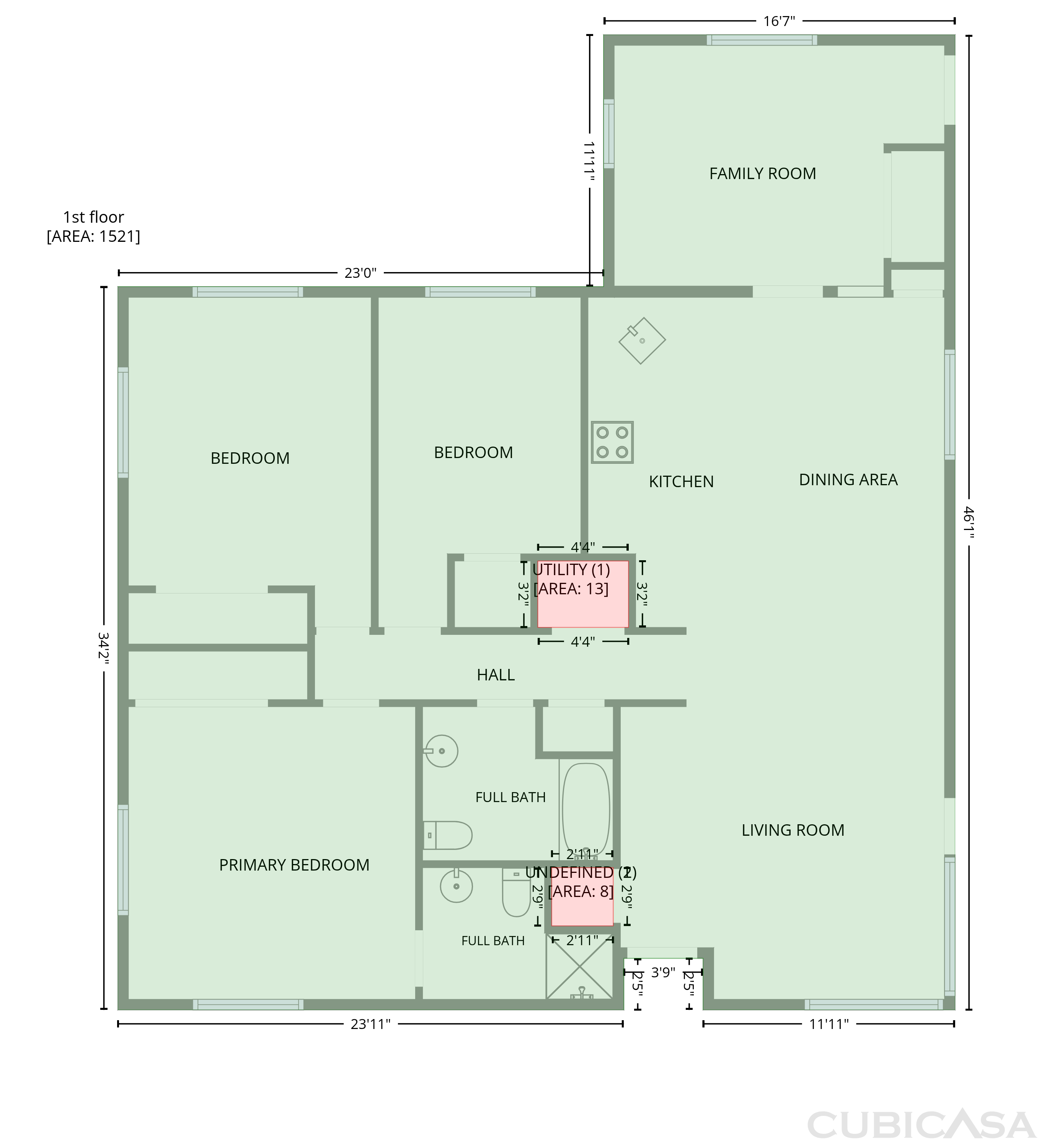 Main Floor of 2817 N Walnut Ave, Tucson, AZ