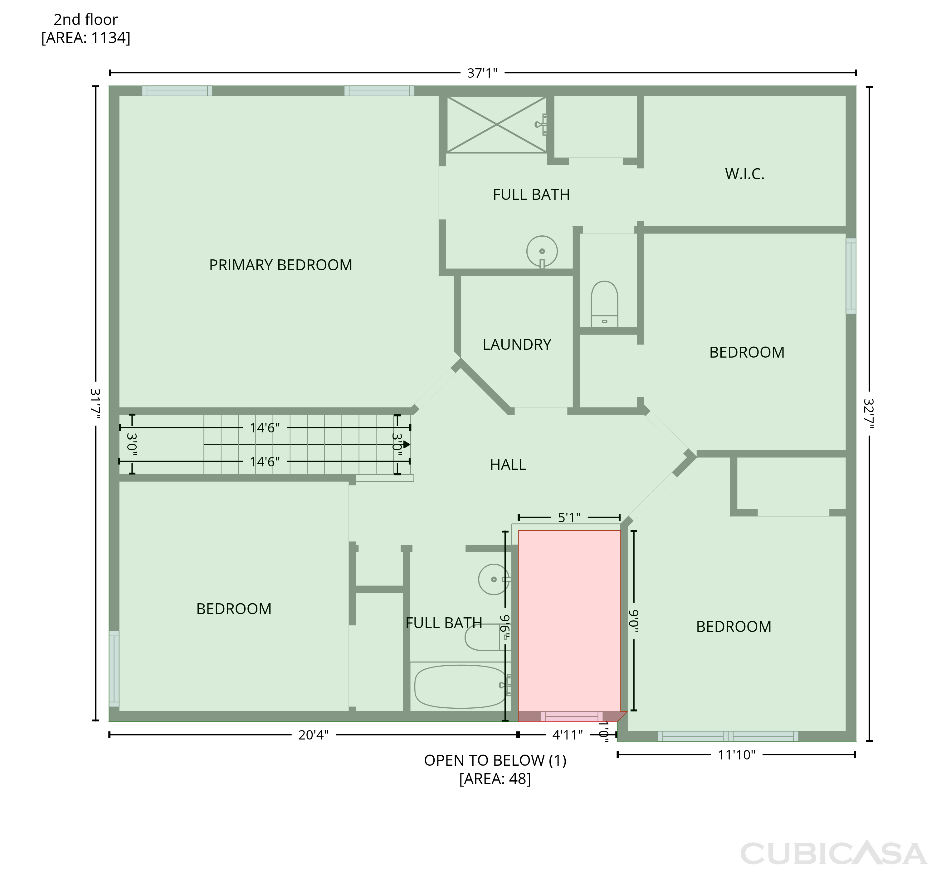 Second Floor of 821 Walnut Woods Dr, Braselton, GA