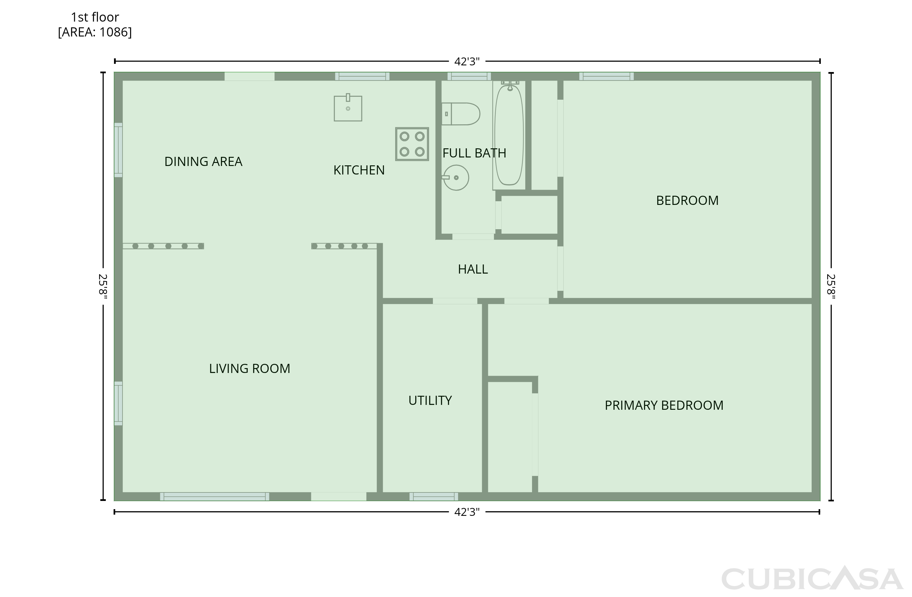 Main Floor of 510 W Adams St, Woodbury, TN
