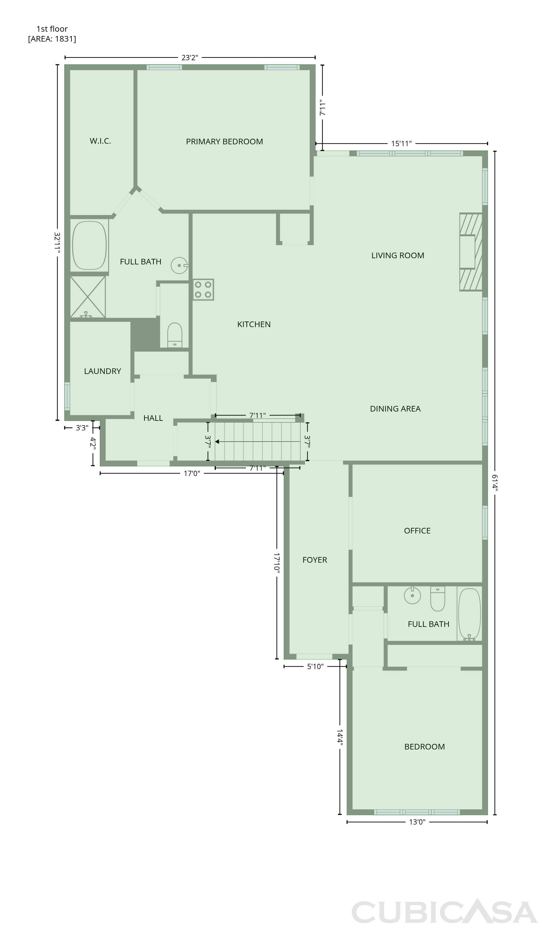 Main Floor of 1113 McClellan Ln, Nolensville, TN