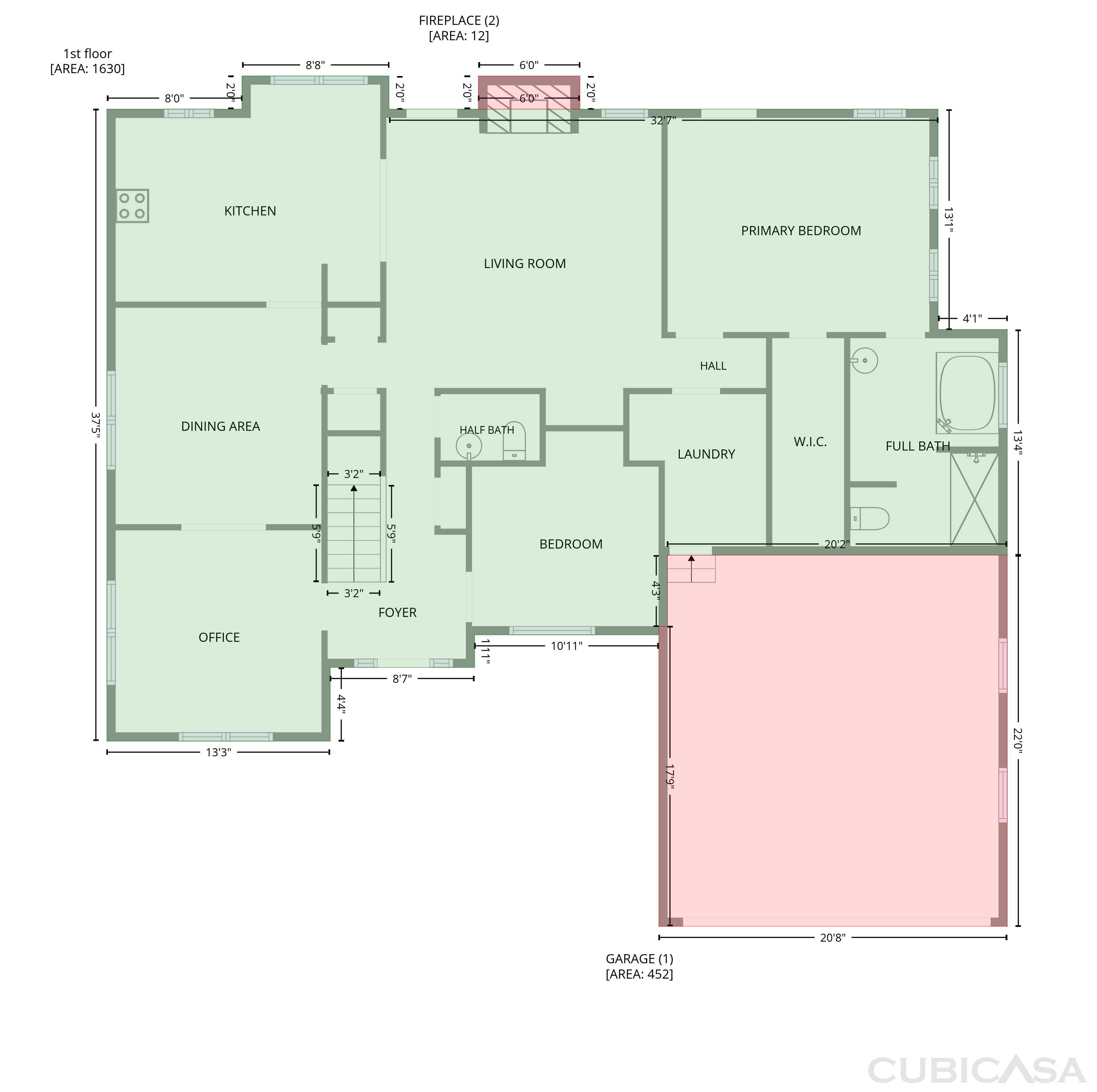 Main Floor of 1842 Plantation Creek Rd, Fortson, GA