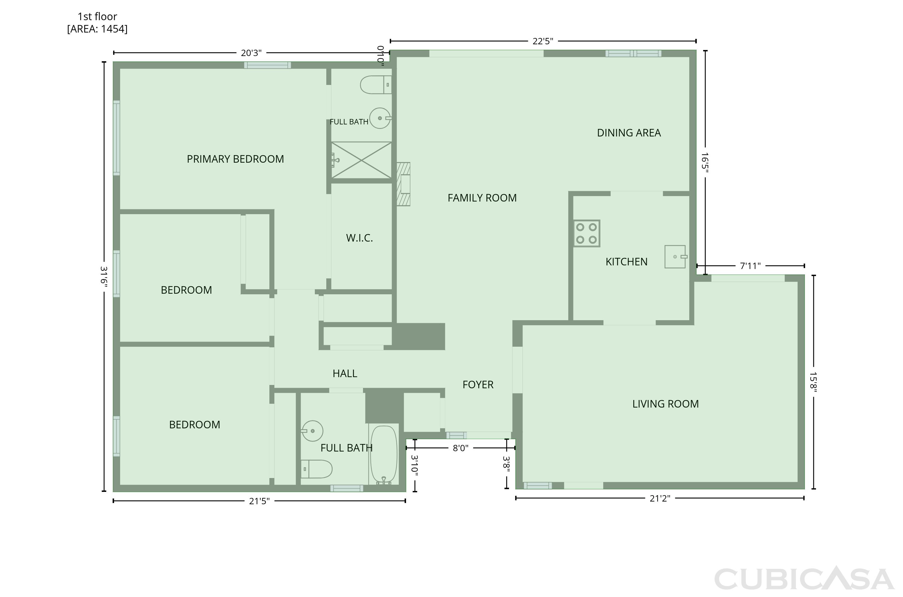 Main Floor of 5208 Fernwood Way, Sacramento, CA